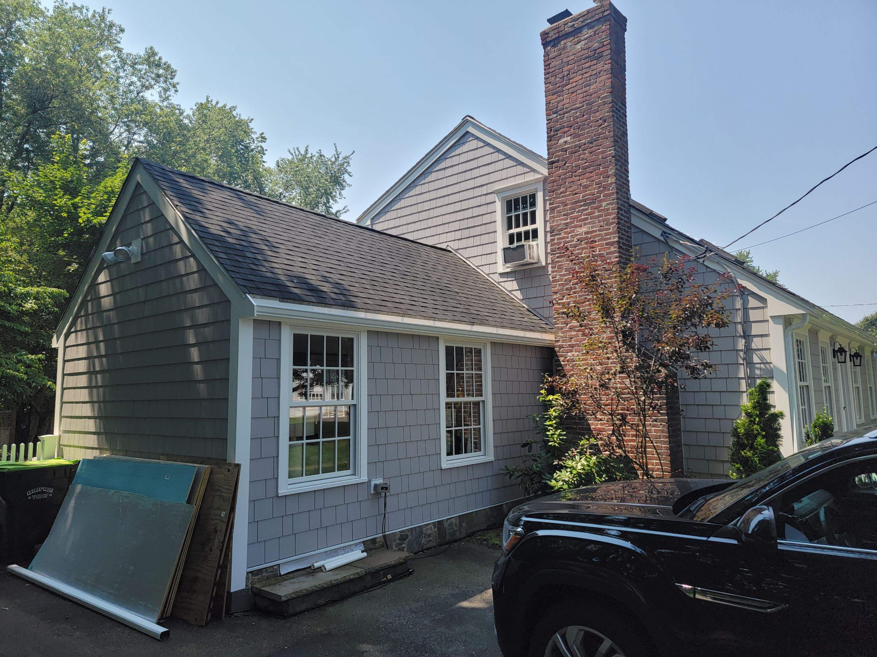 Siding Installation using James Hardie. New ThermaTru entry door and Marvin windows by UBrothers Construction