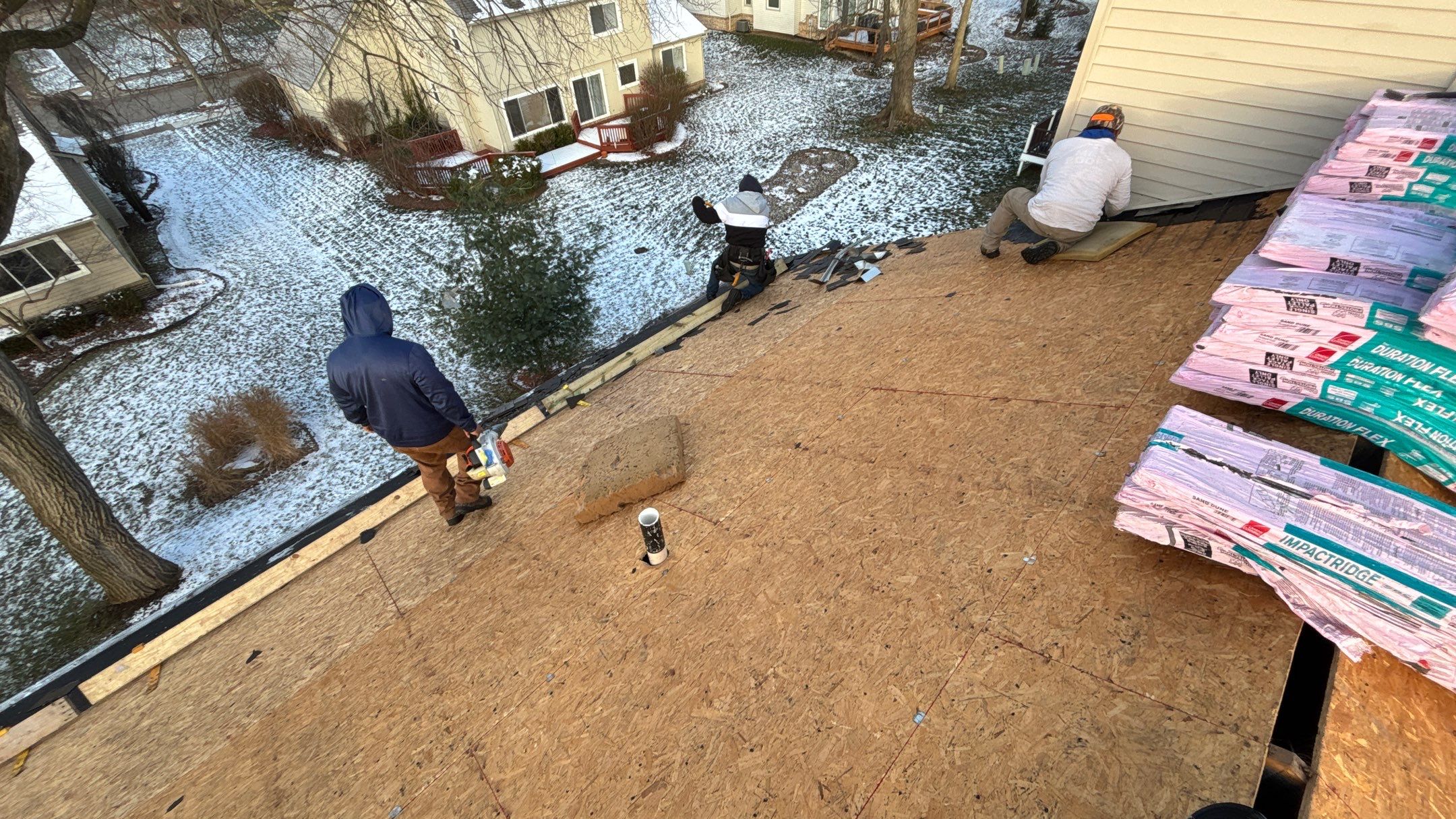 Roof Replacement using Owens Corning Duration Flex by 180 Contractors