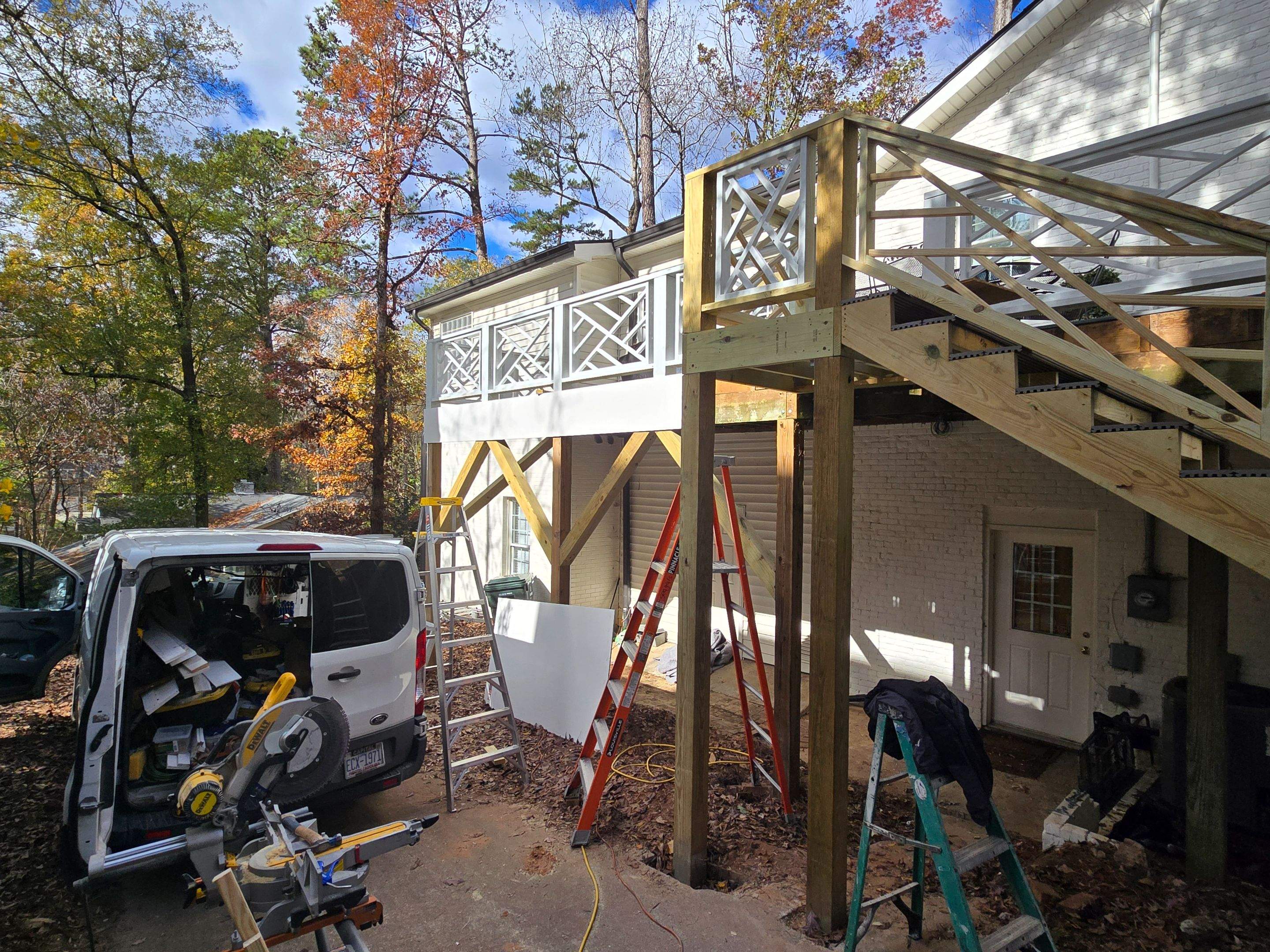 Custom Railings, Deck Support Installation, and Professional Deck Painting by Billy Weatherspoon Contractor