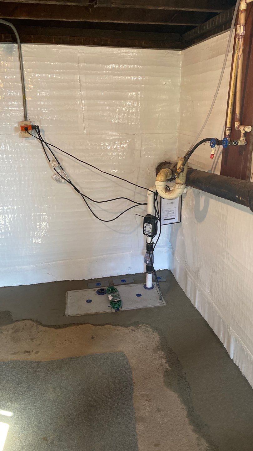 Interior Basement Waterproofing System by Toledo Basement Repair 