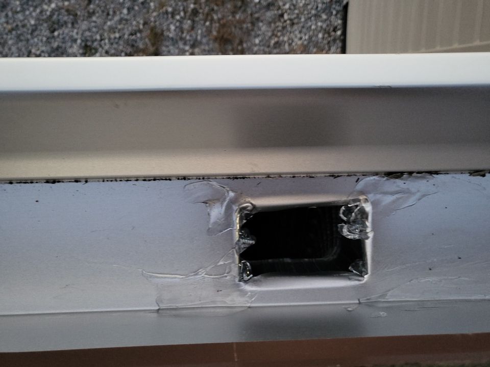 Gutter Installation using Wicker K-Style Seamless Gutters by Gutter Professors