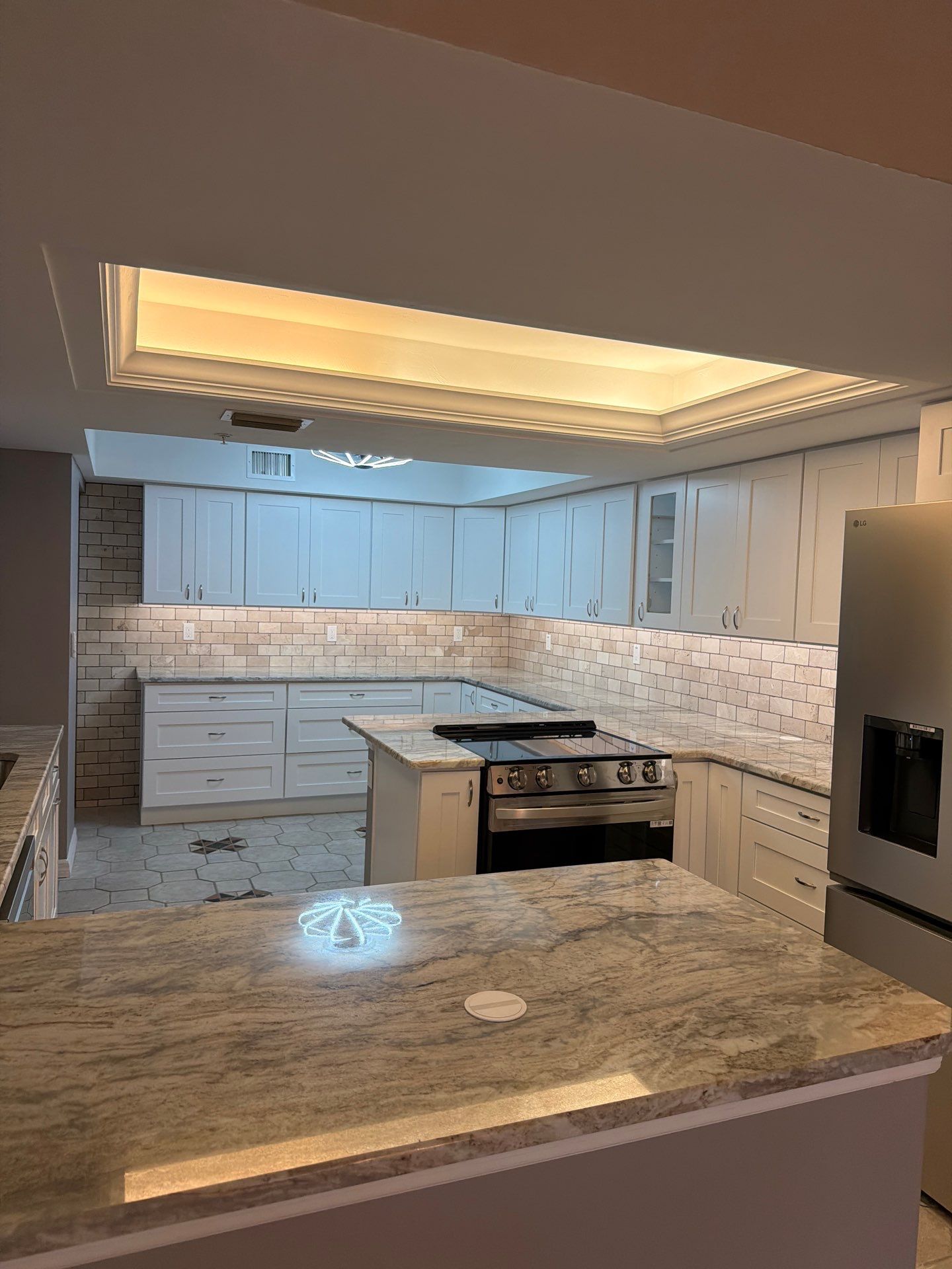 Completely Re-imagined Modern Condominium Kitchen Remodel  by Acies Renovations