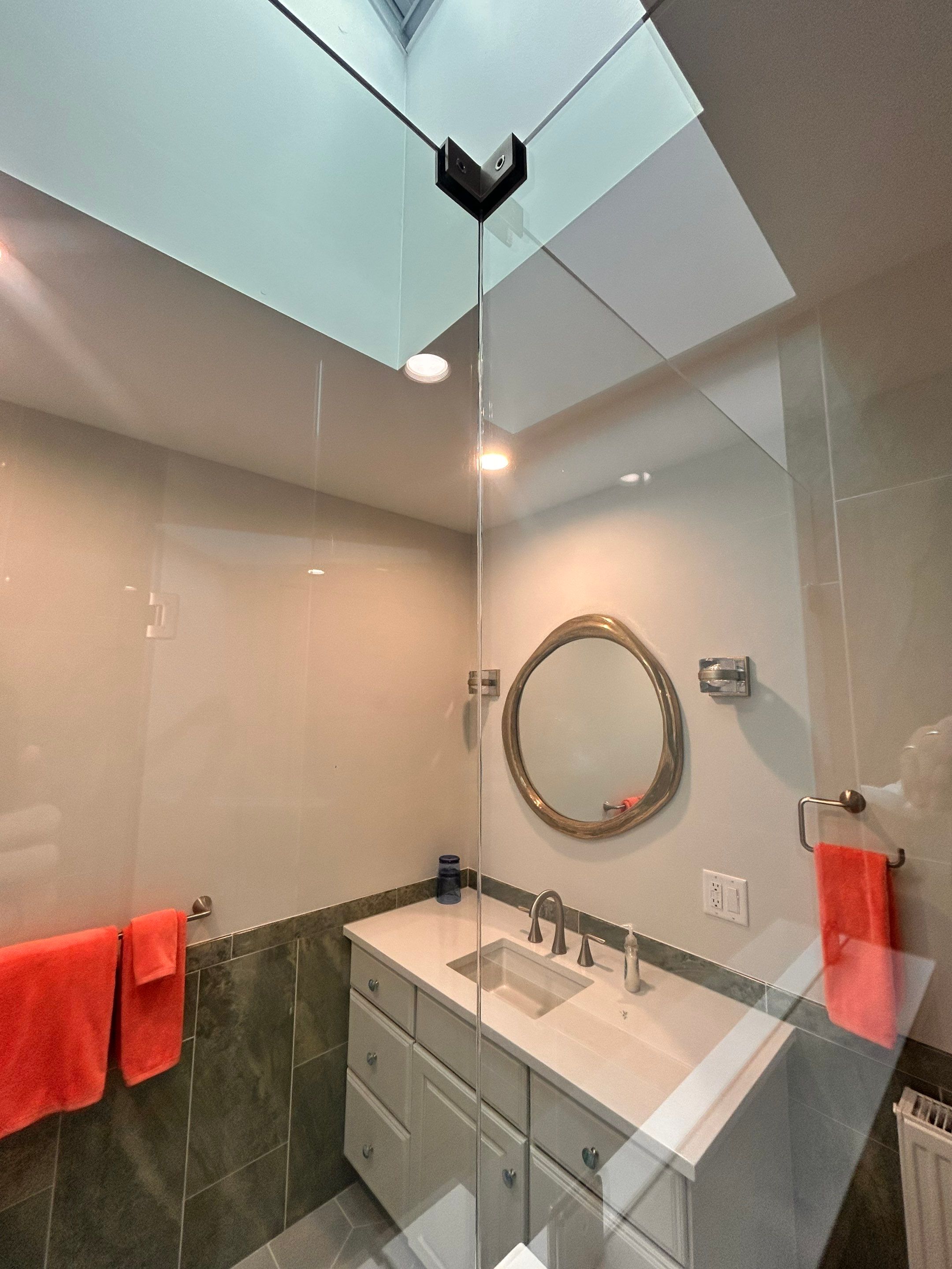 Shower Enclosure using Tempered Shower Glass by Cheshire Glass Company