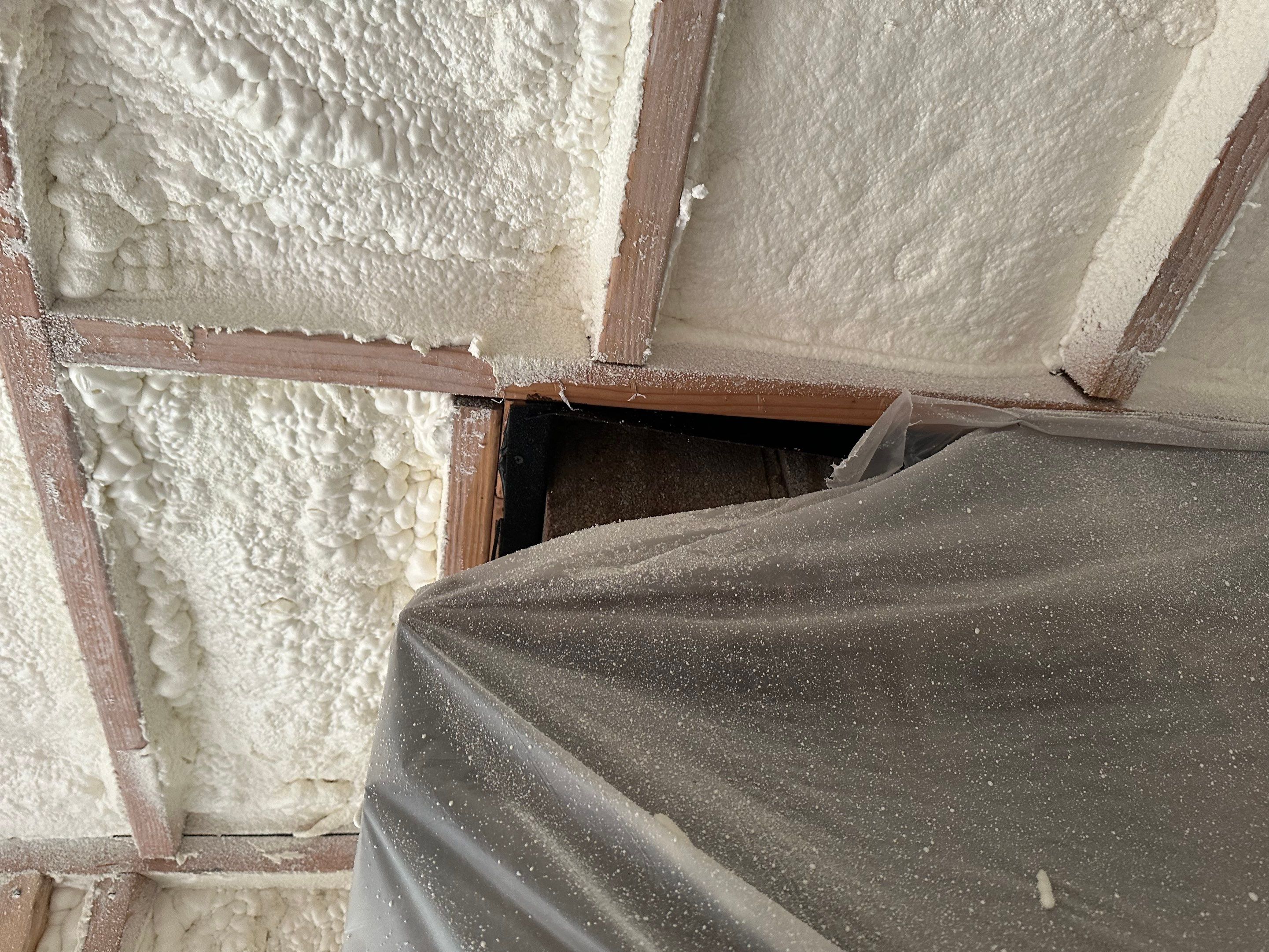 Attic Insulation using Closed Cell Spray Foam by NYS Foam & Energy