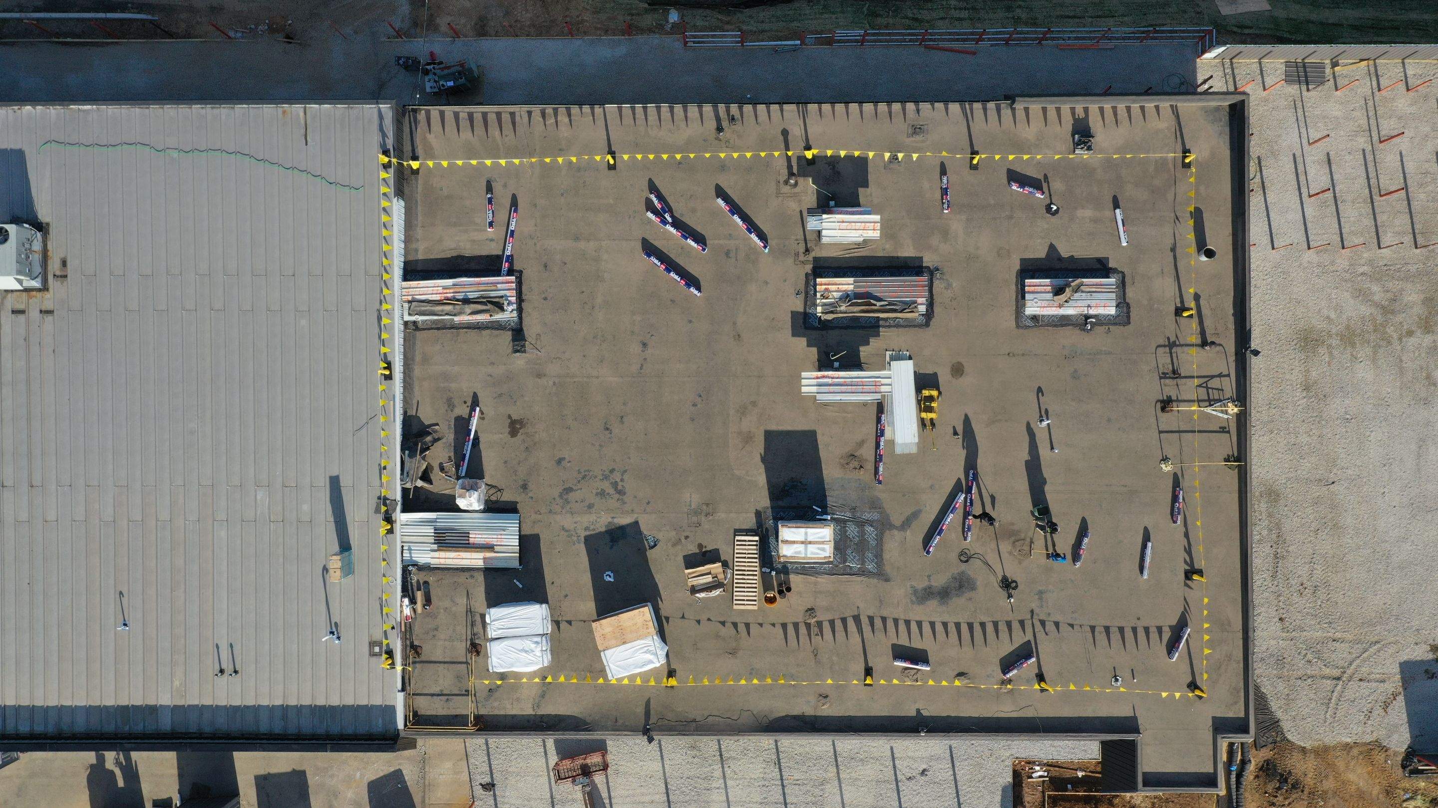 Commercial Roofing Installation using GAF TPO by All Site Roofing