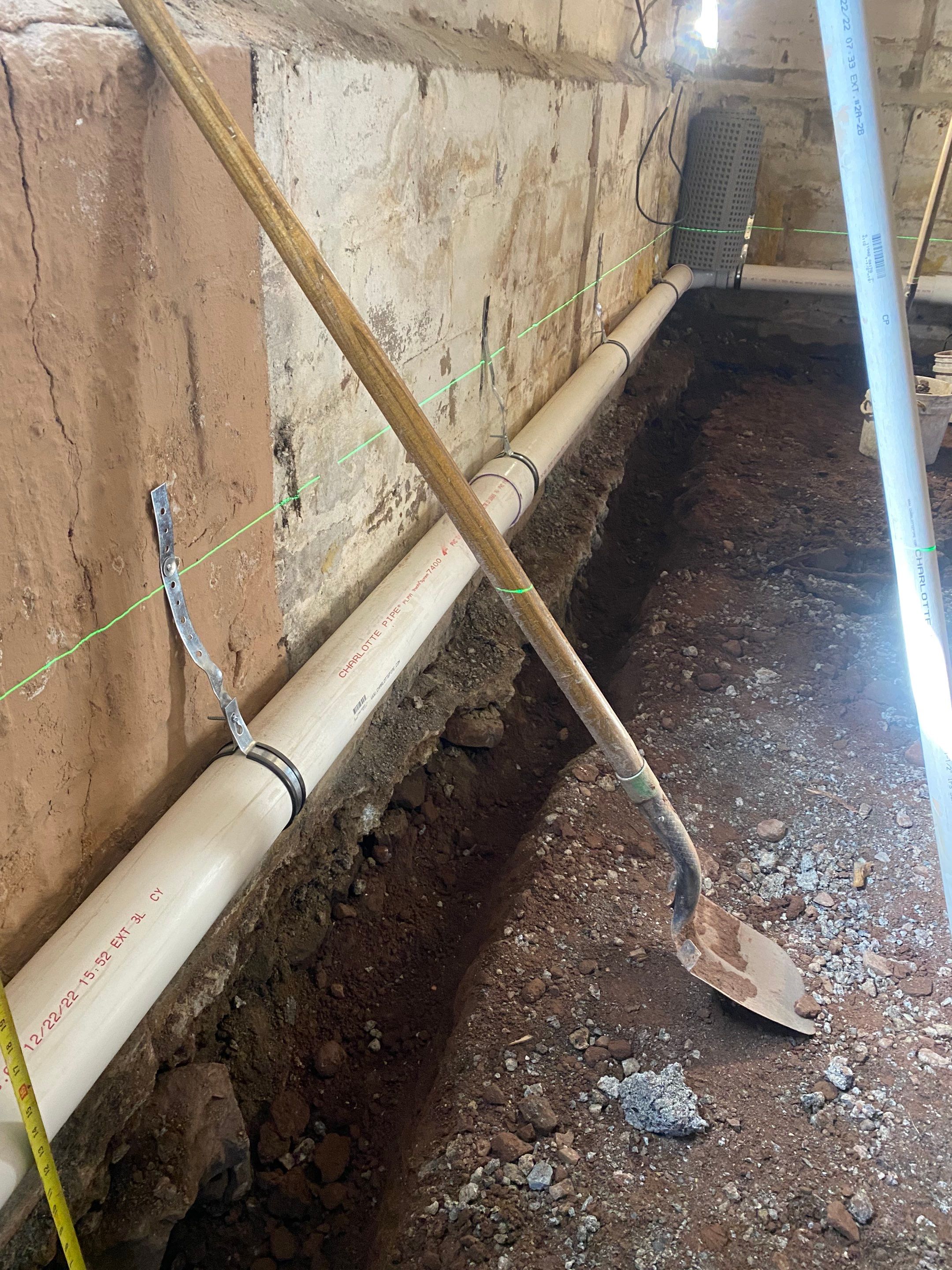 Interior French Drain, Lally Column Replacement & Concrete Floor Replacement in South Orange, NJ by Pure Service Pro, LLC
