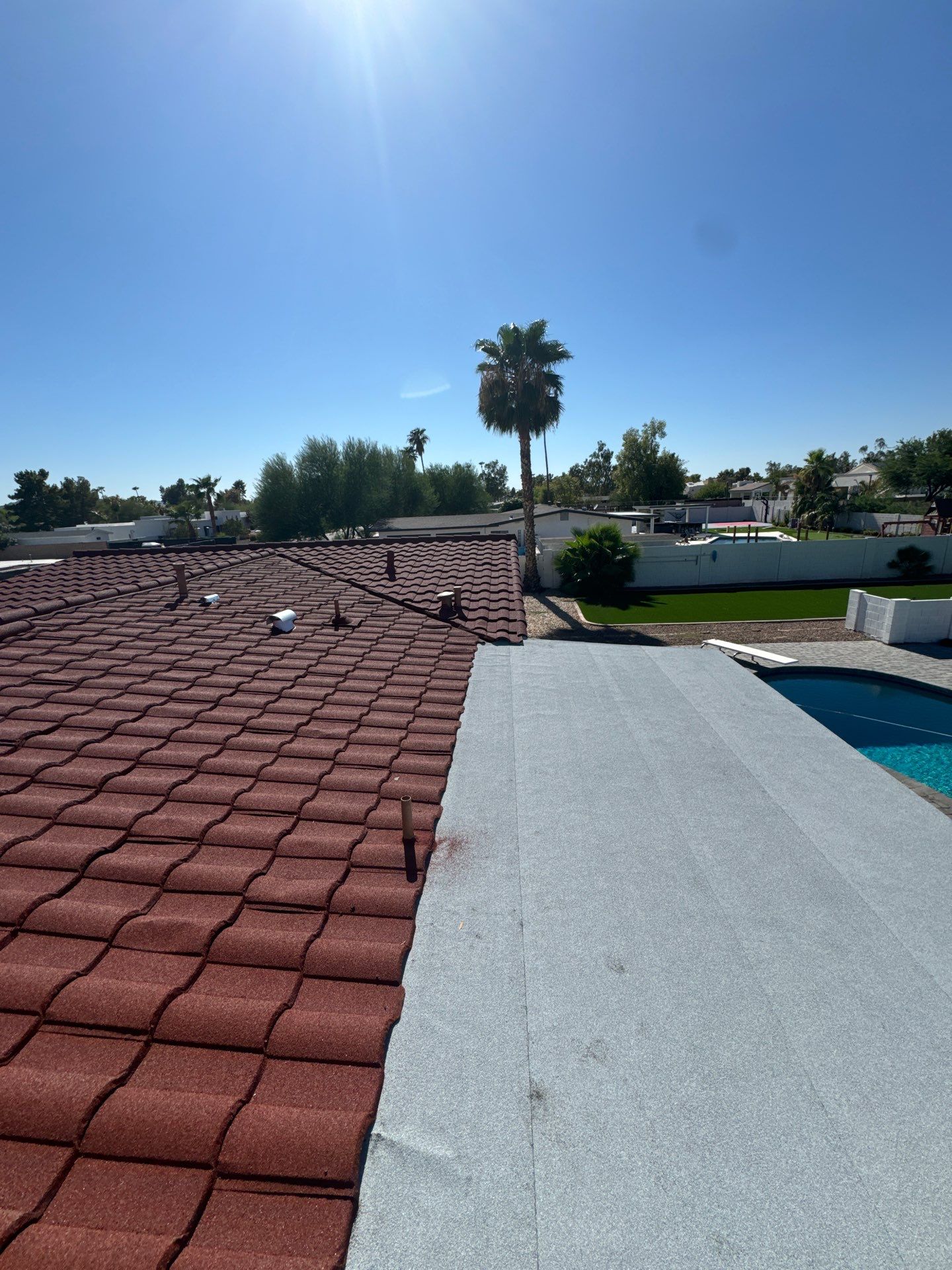 Terracotta Stone Coated Steel by Reimagine Roofing