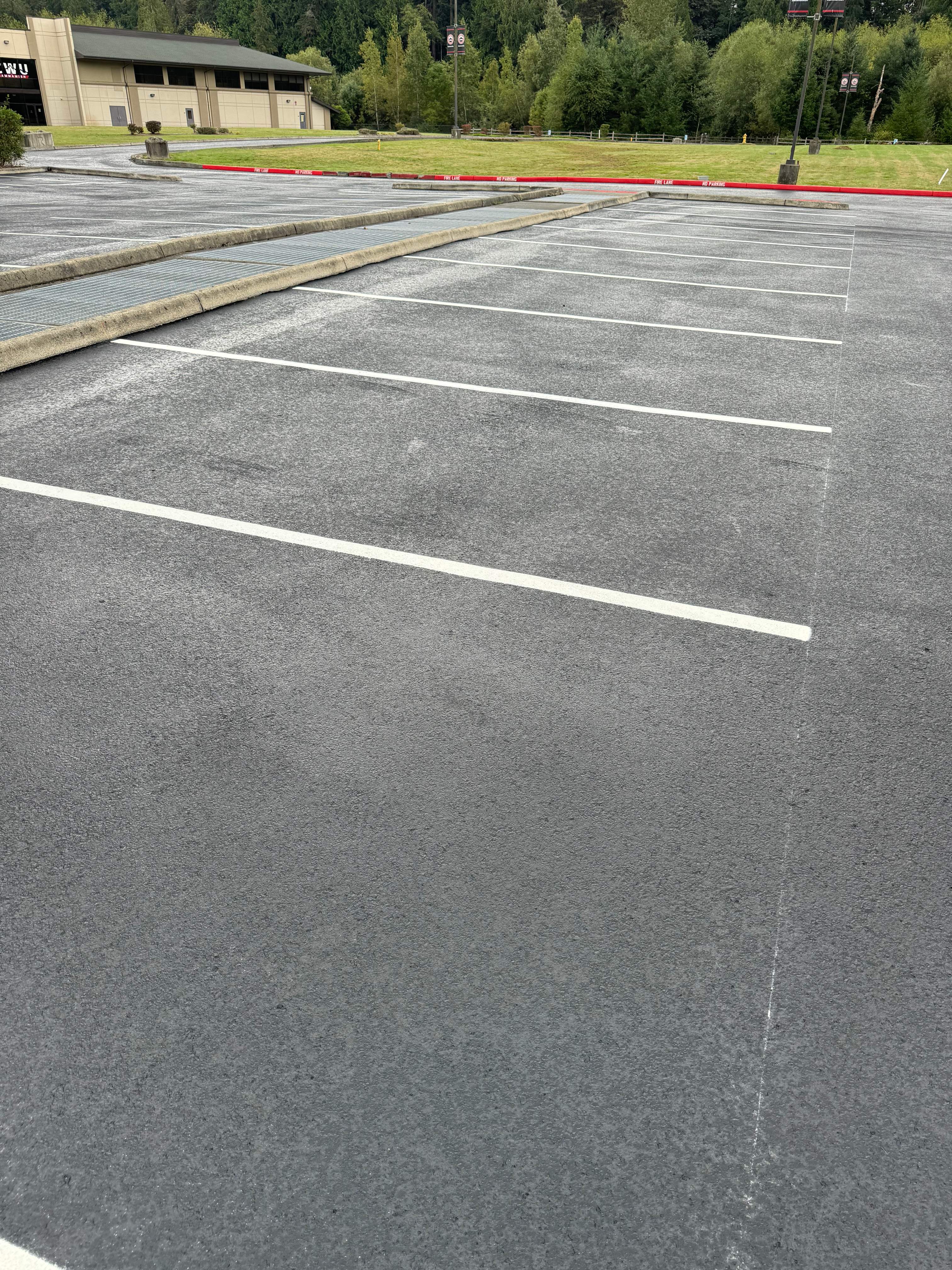 Central Washington University (CWU) Parking Lot Sealcoating & Striping  by Jireh Asphalt & Concrete Inc 
