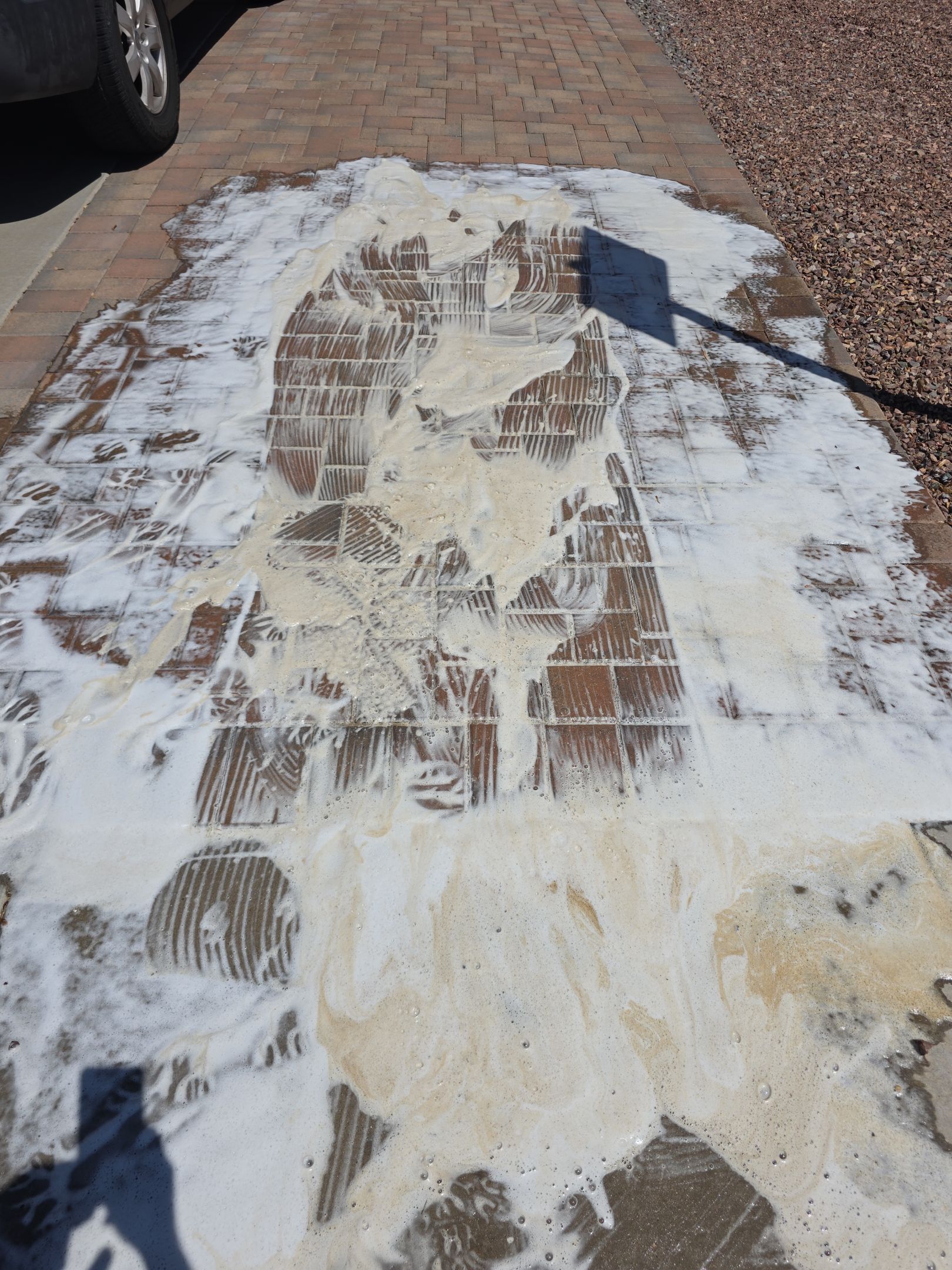 Paver Oil Stain Removal & Sealing in Sun City, AZ by Patriot Power Washing & Sanitation