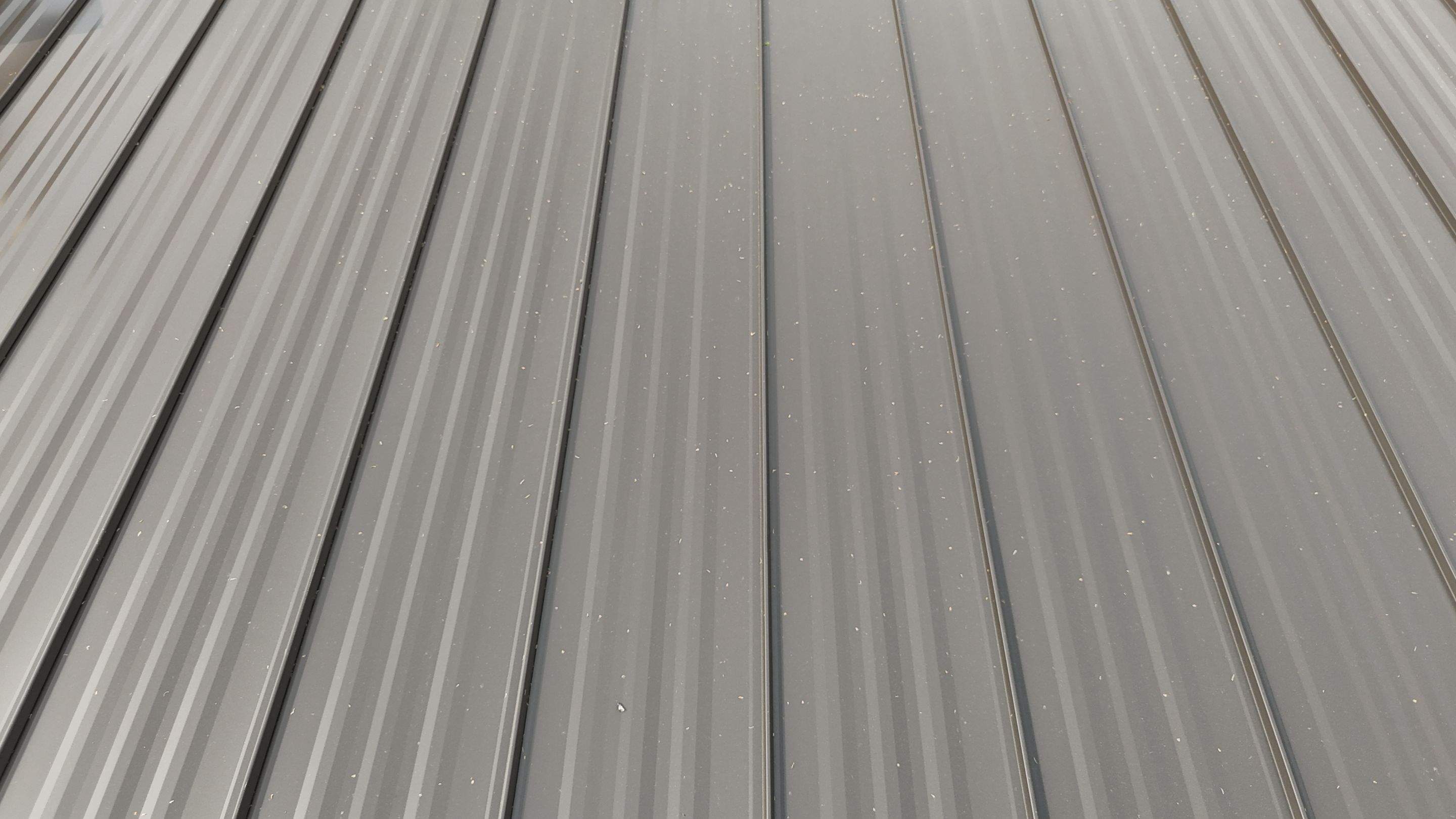 Dark Bronze - L&A Standing Seam with Striations by RoofsOnly.com