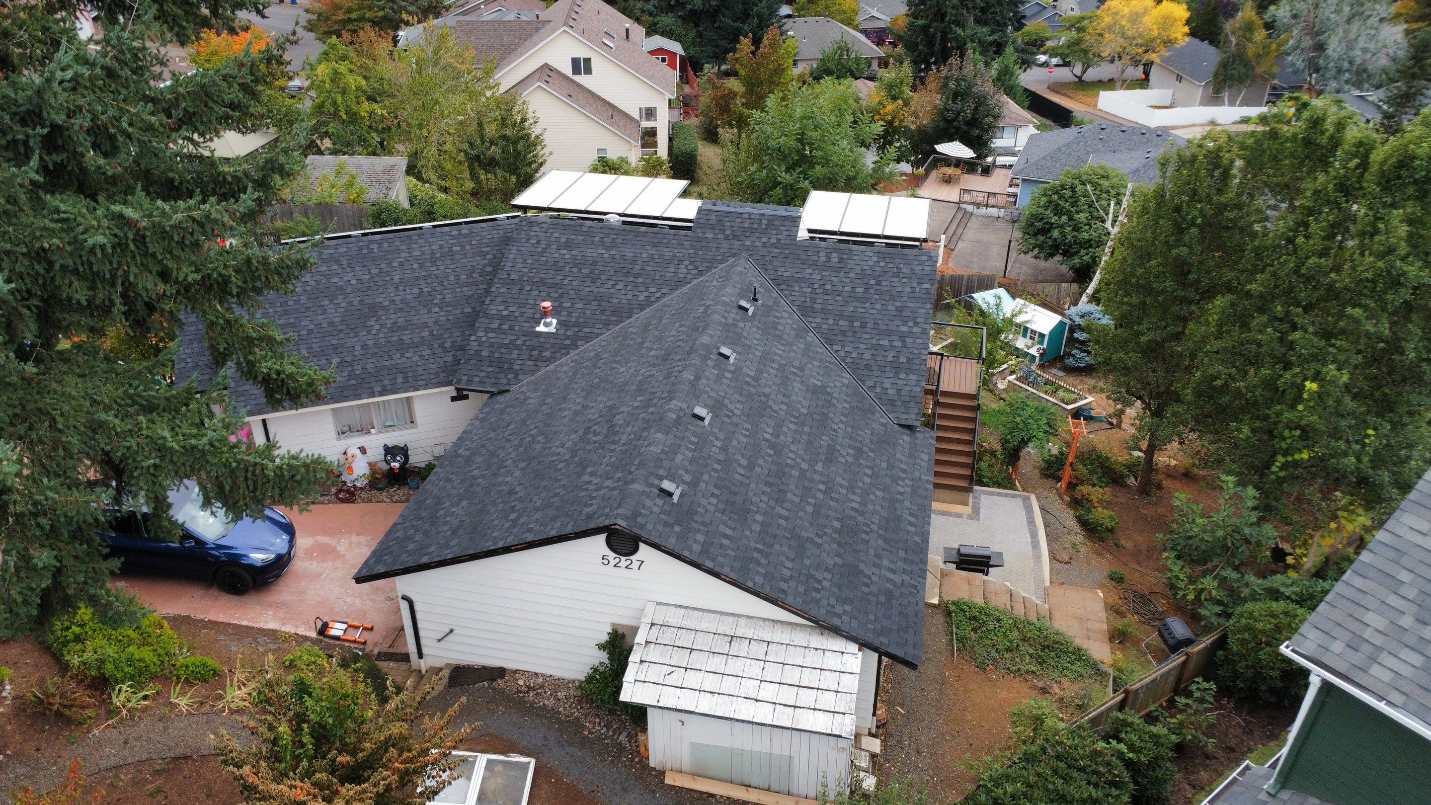 Granite Black Residential Roof Replacement by Orezona Building & Roofing Company, Inc.