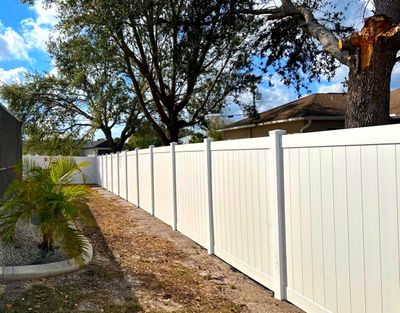 Vinyl Fence Installation using Vinyl Privacy Fence 