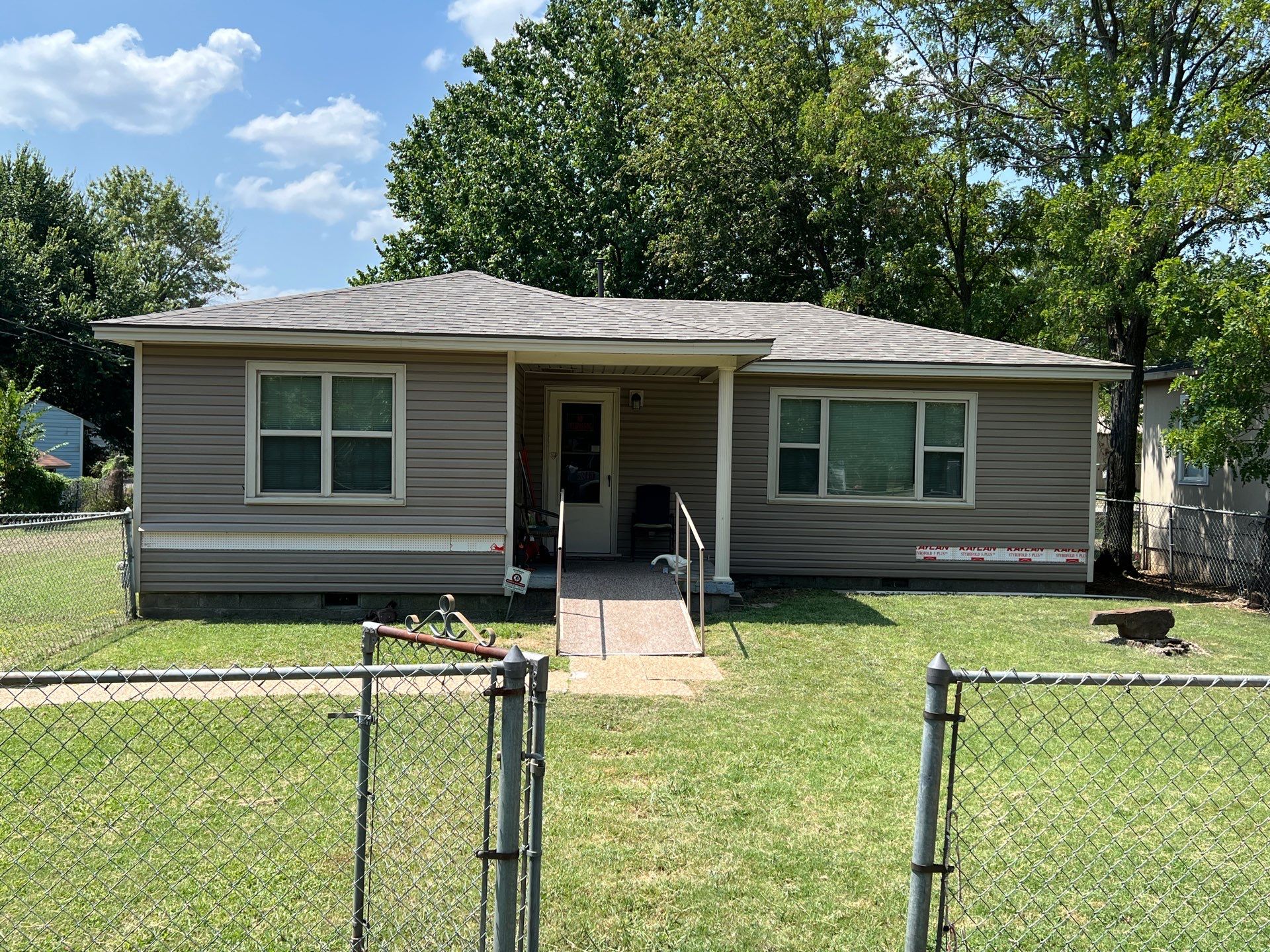 Hail damage & tornado damage restoration.  by In & Out Construction & Remodeling, LLC