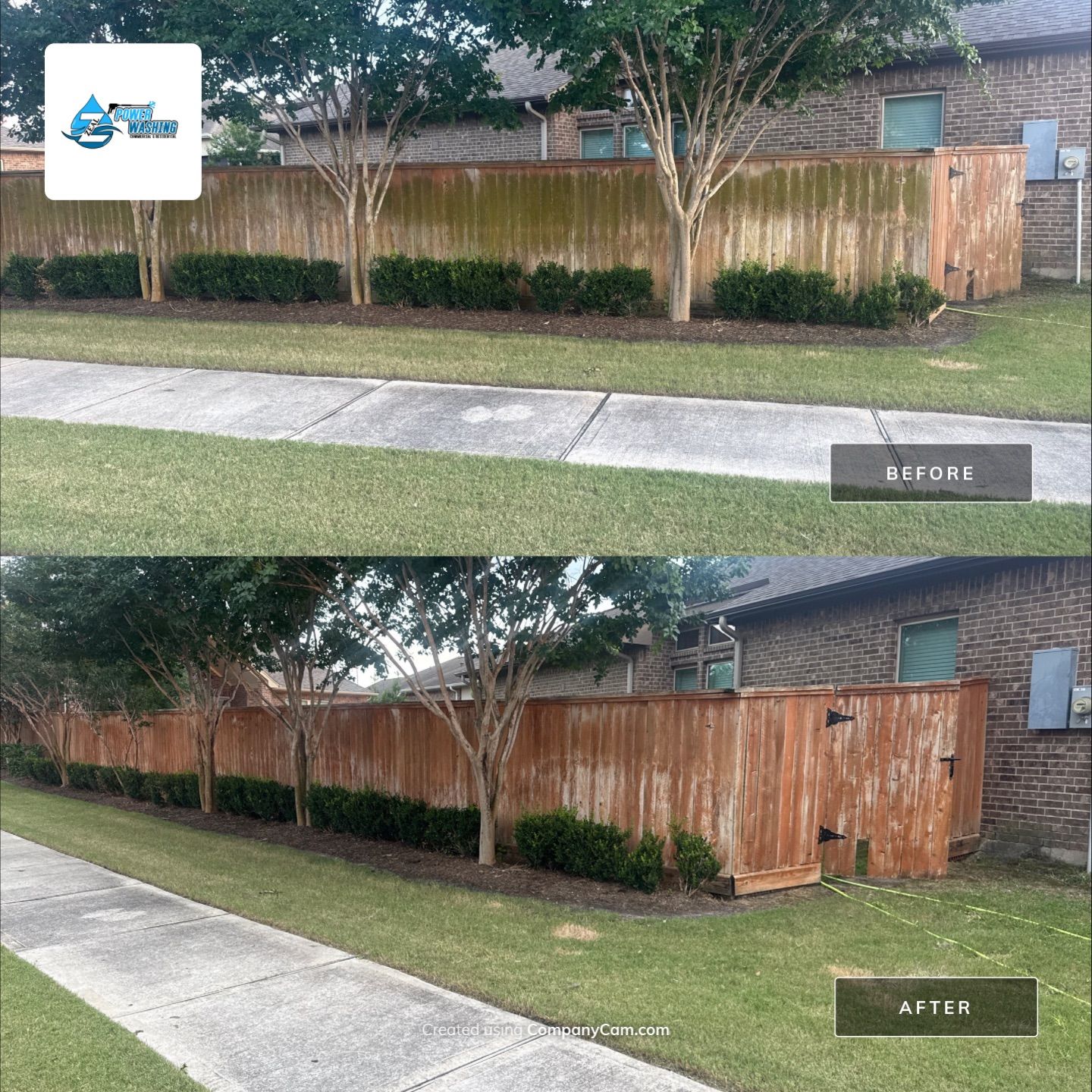 Wood Privacy Fence Cleaning and Restoration in Richmond by Zeal Power Washing