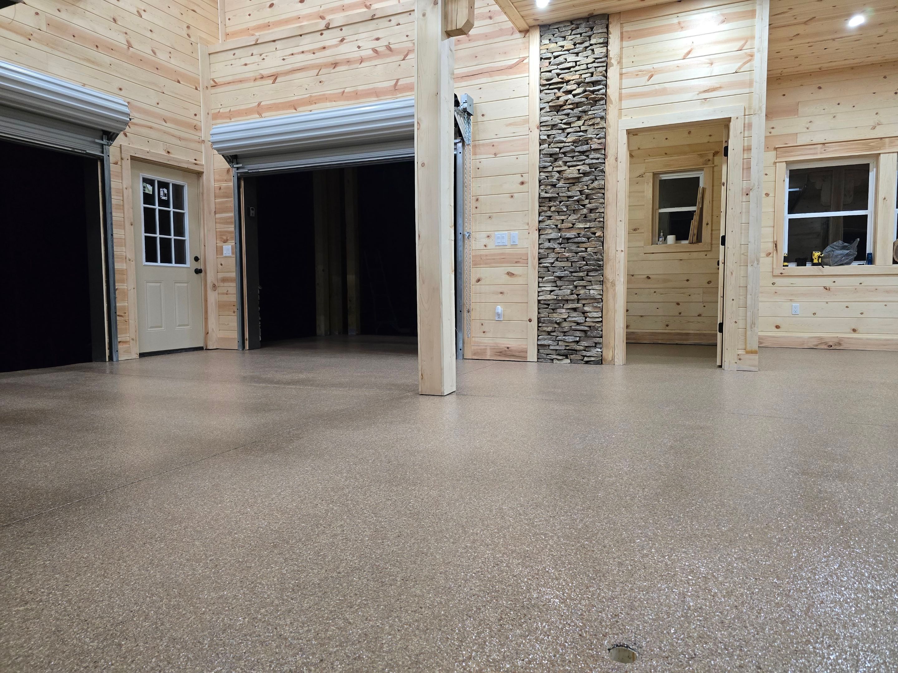 Garage using Feldspar by Elite Floor Solutions