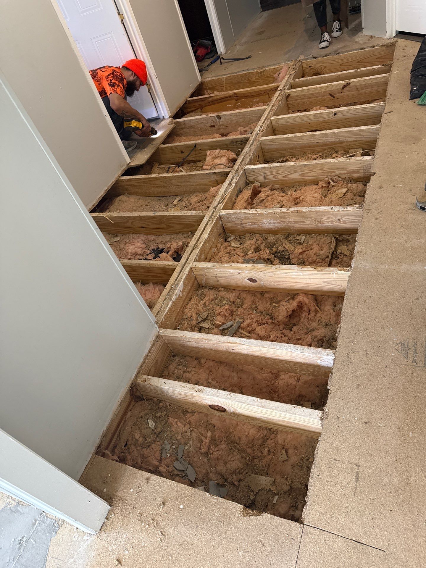 Subfloor Repairs With LVP Installation by Axtra Hand