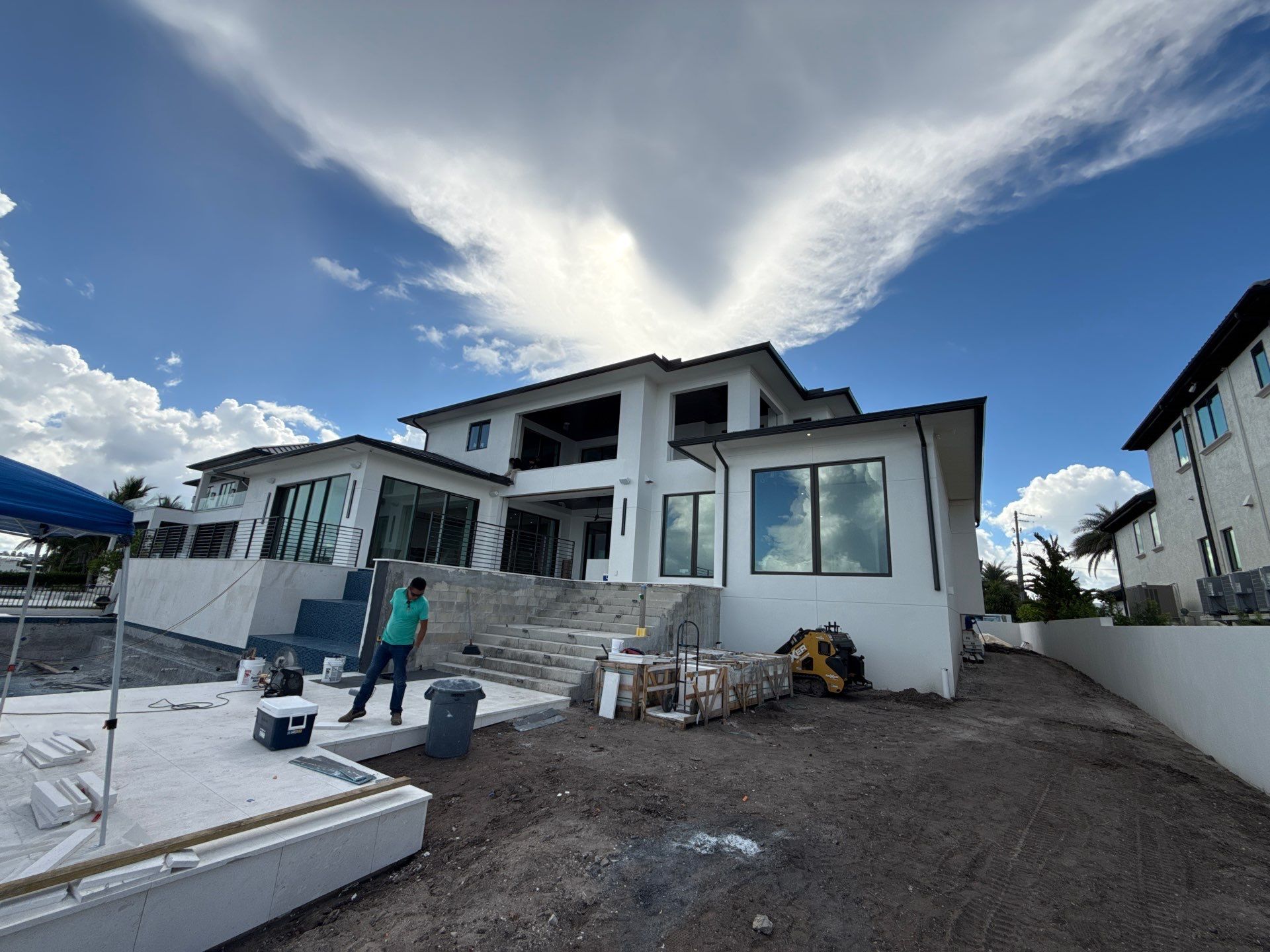 Seamless Aluminum Gutter Installation using black seamless gutters in Sarasota FL by Gutter Professors
