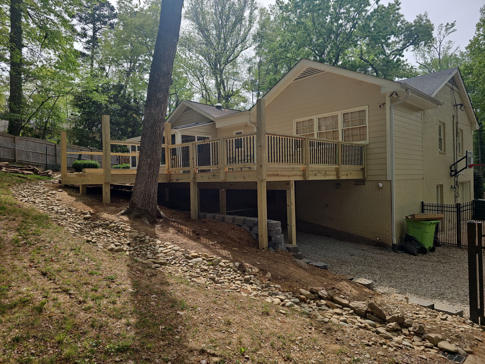 New Deck Construction & Site Improvements by Billy Weatherspoon Contractor