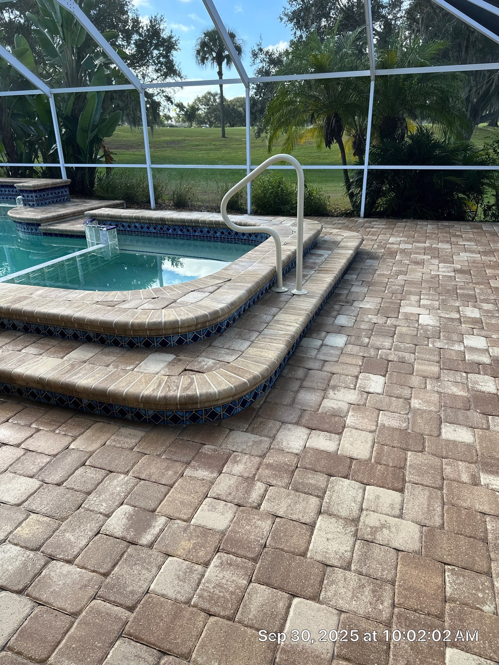 Sun City Center Paver Stripping and Sealing for Pool Deck by Supreme Paver Experts