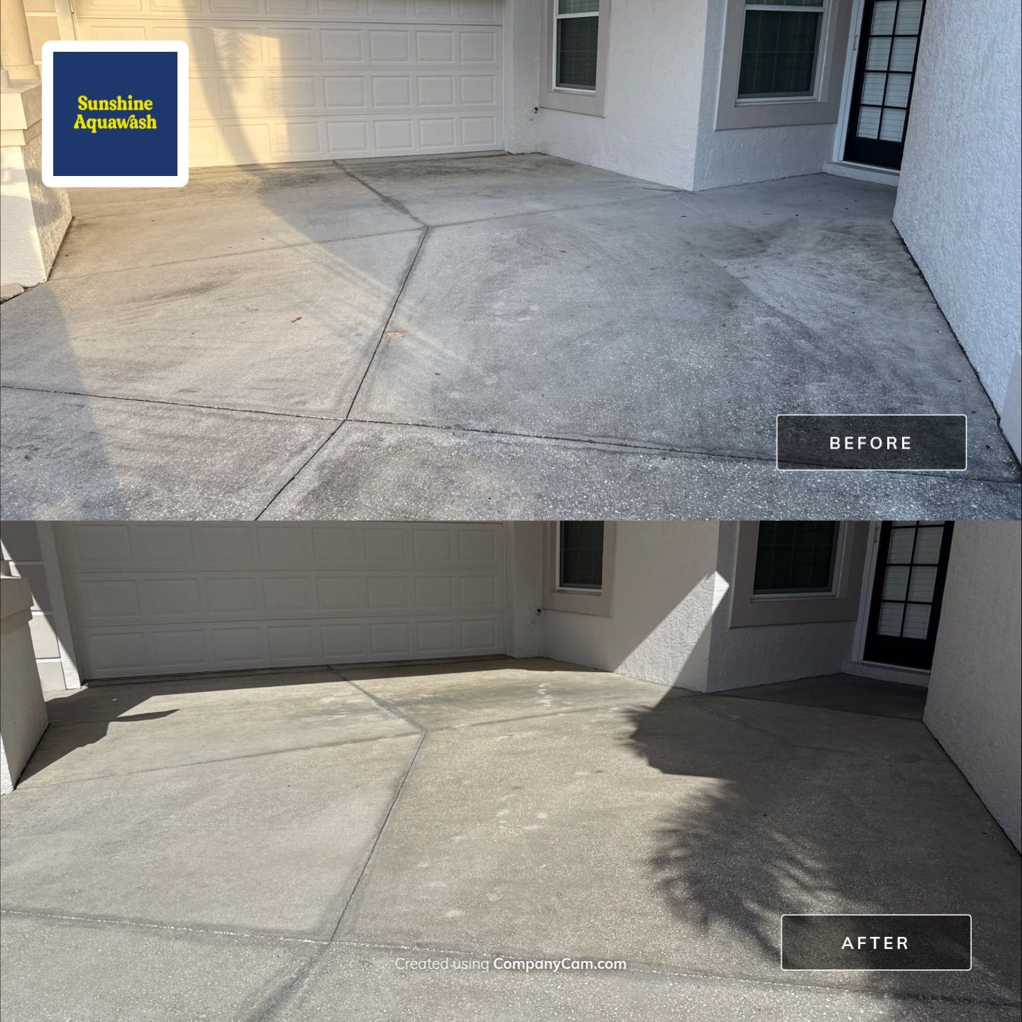 Driveway Cleaning at The Inlets Bradenton by Sunshine AquaWash