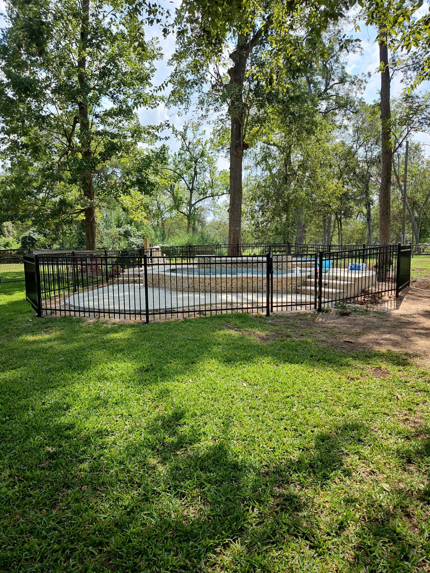 Ranch Style fence Plus Iron installation by Tim's Fences