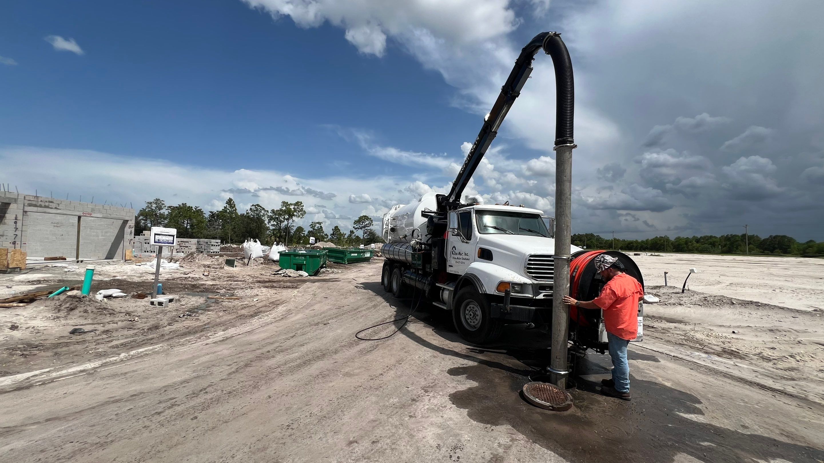 Lehigh Acres New Construction Community Sewer System Cleaning Part 1 by APS Power & Water