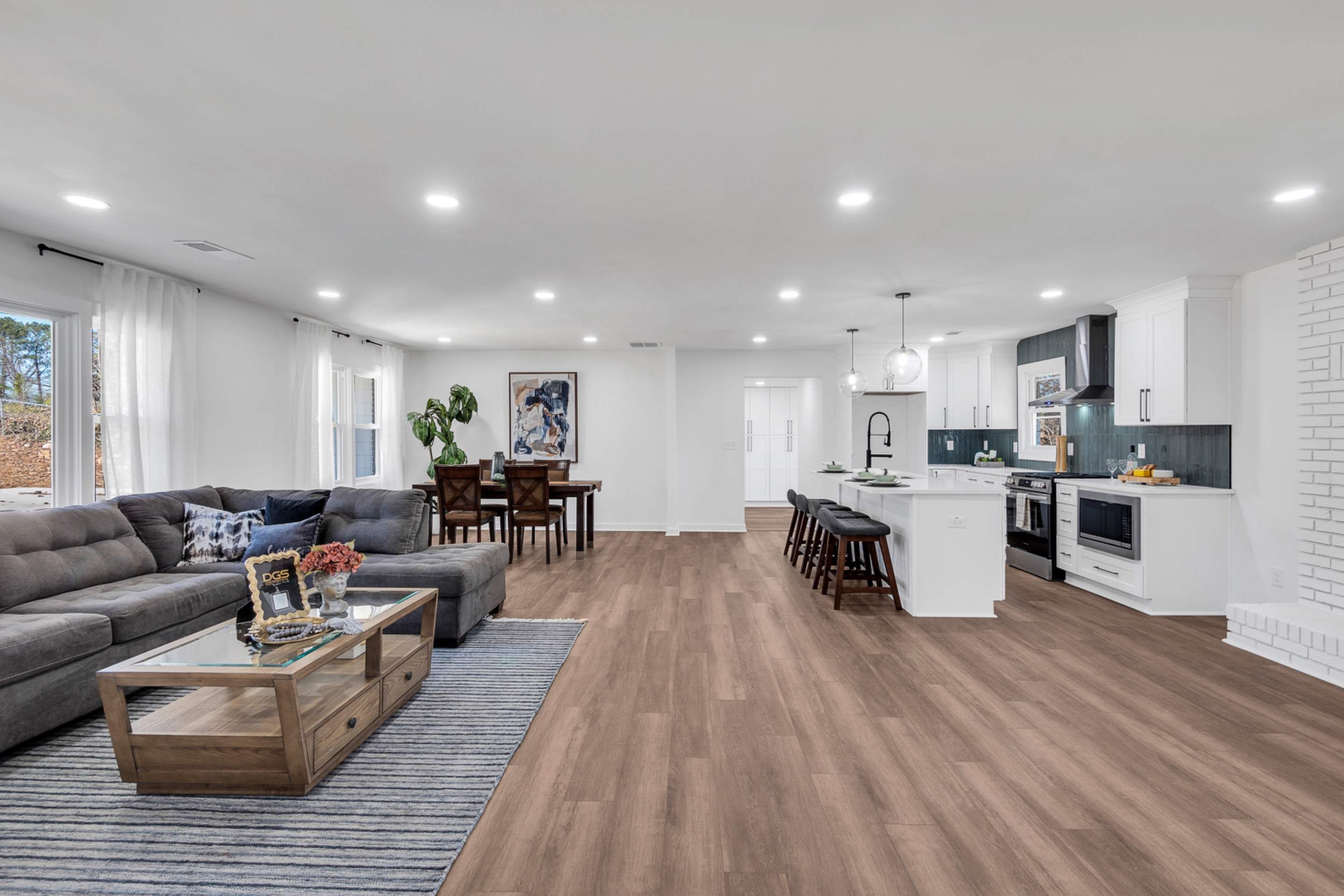 Complete Interior Home Renovation and Basement Finishing in Marietta by Swift Home Renovations 