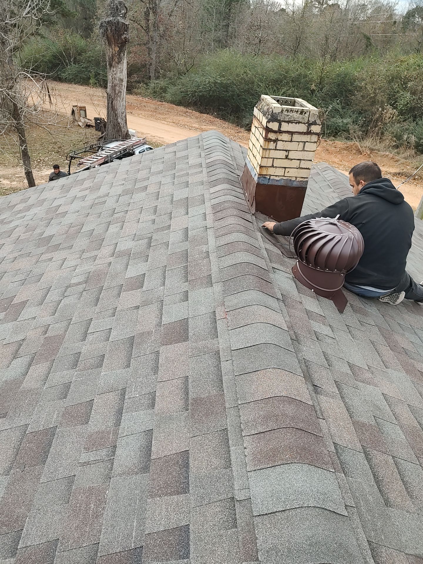 Residential Roofing Repair using Malarkey Highlander: Natural Wood by Hostetler Roofing