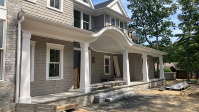 Gutter Installation using 6" Half Round Aluminum Gutter in New Seabury, MA