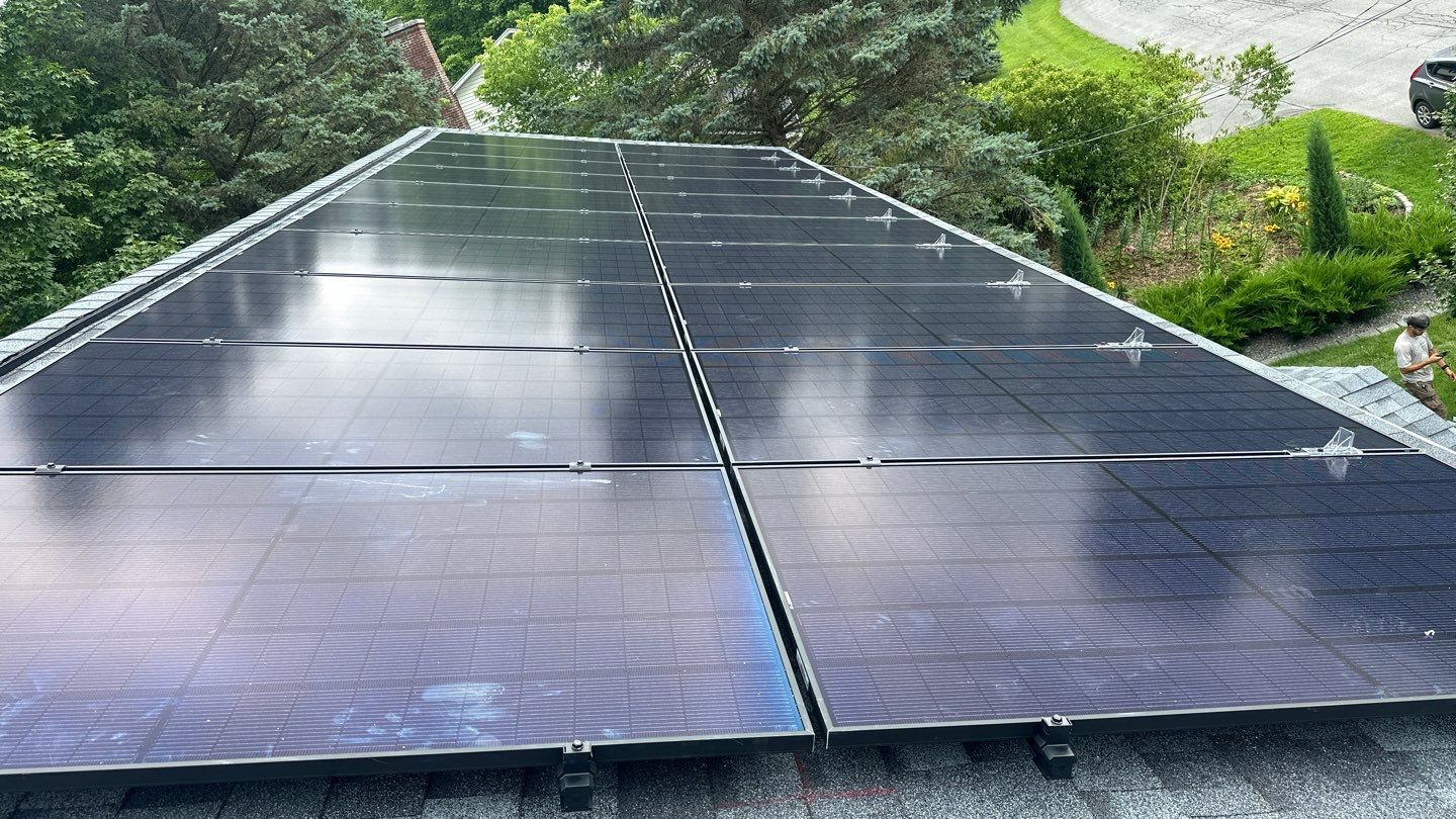 Solar Panel Installation With Snow Guards by Infinity Solar Systems