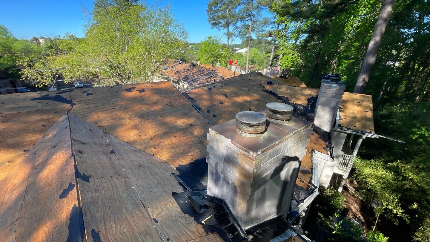 Commercial Roofing Installation using Owens Corning Autumn Brown by Inspector Roofing and Restoration