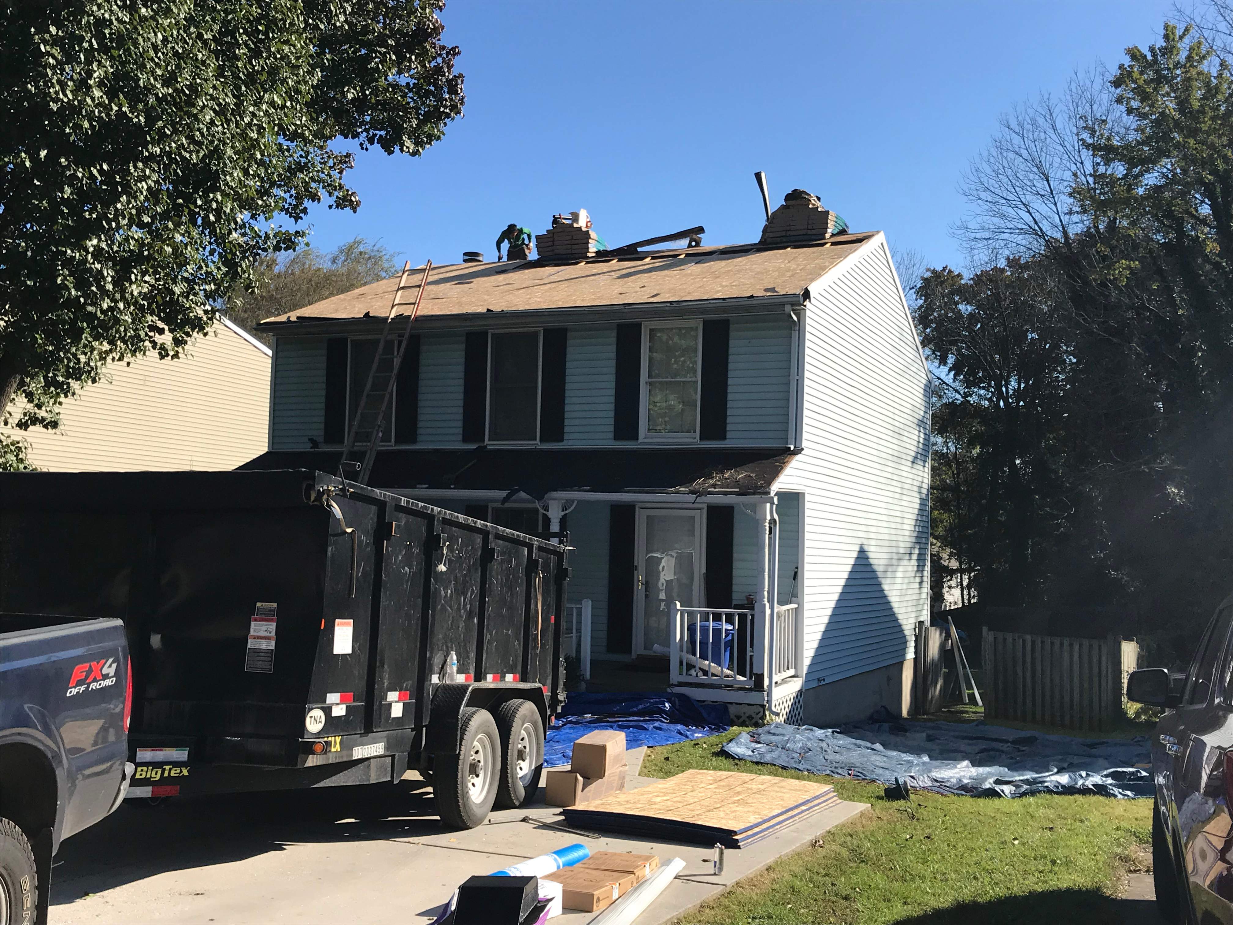 Residential Roofing Installation using Silver Birch Shingles  by Alpha Design Services