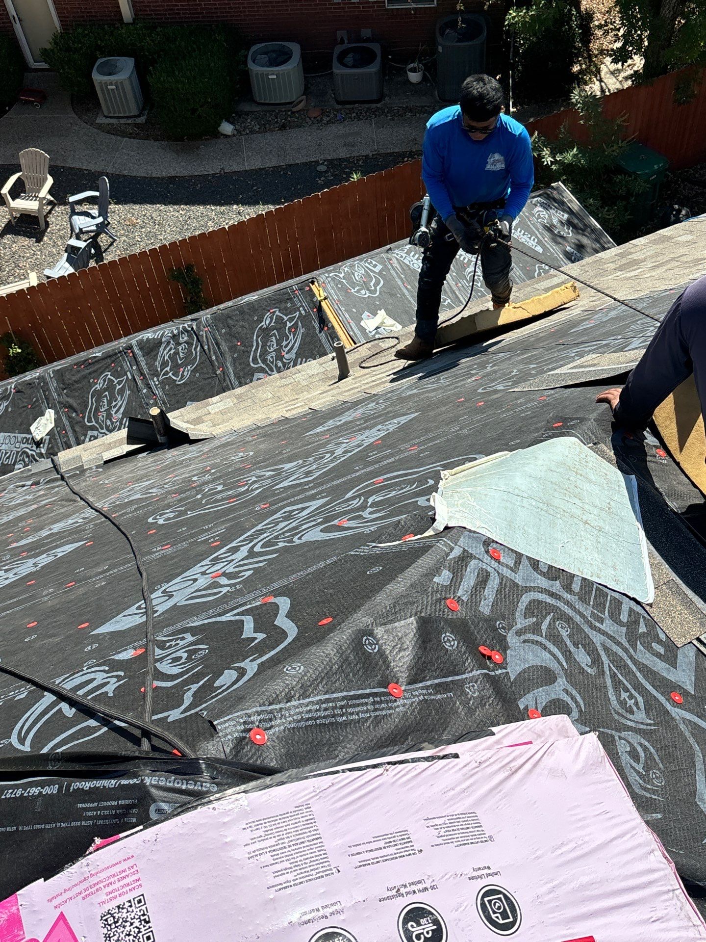 Residential Roofing Installation using Owen's Corning Duration (Lifetime) Shingles by Roof Repair Company