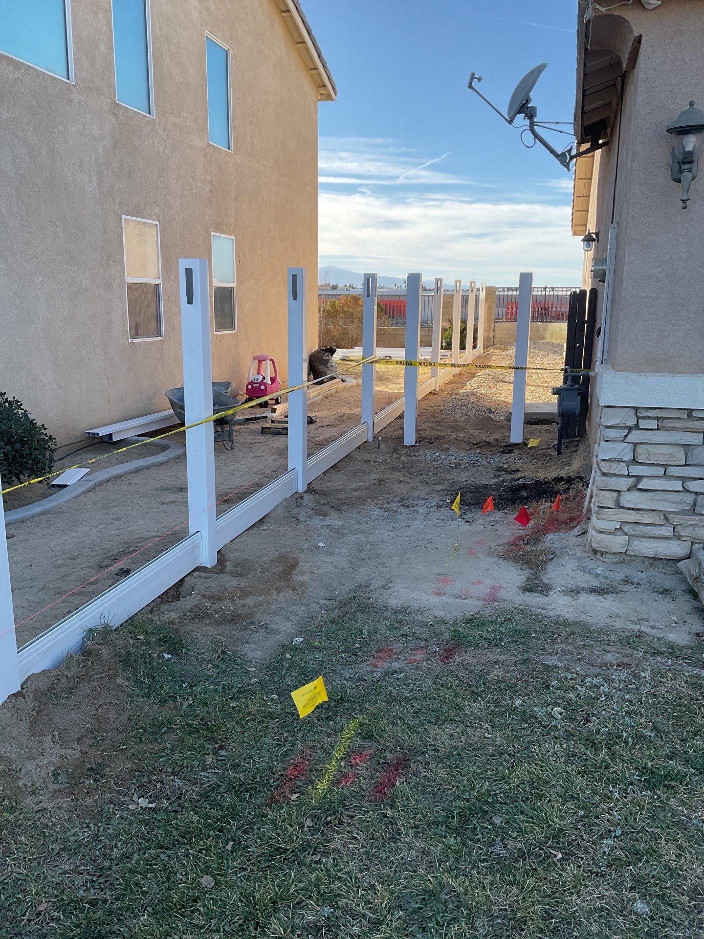 6ft White Privacy Vinyl by Fence Guys Inc.