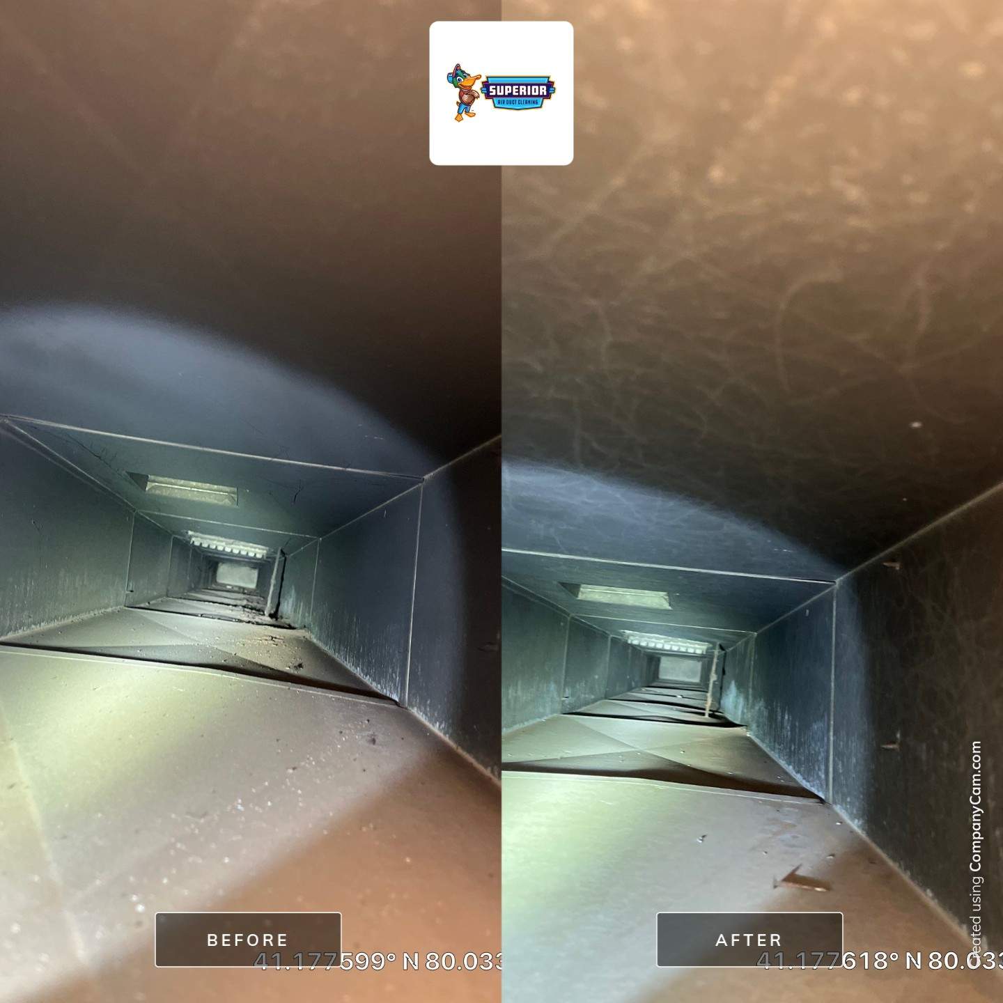 Air Duct Cleaning With a Vacuum Truck in Grove City, PA by Superior Air Duct Cleaning