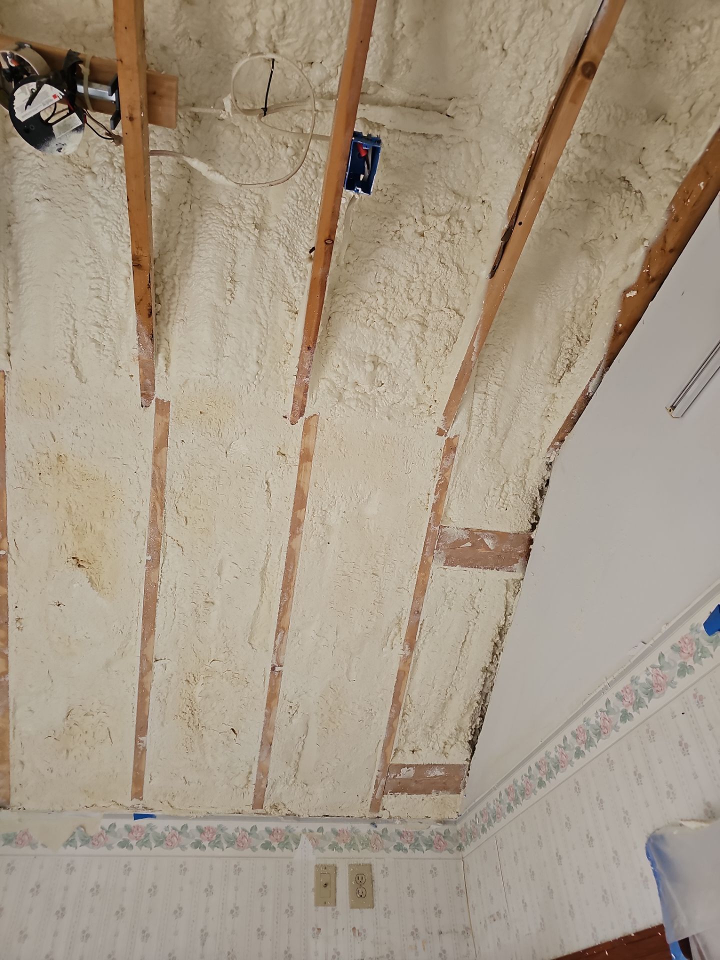 Attic Insulation using open cell spray foam by NYS Foam & Energy