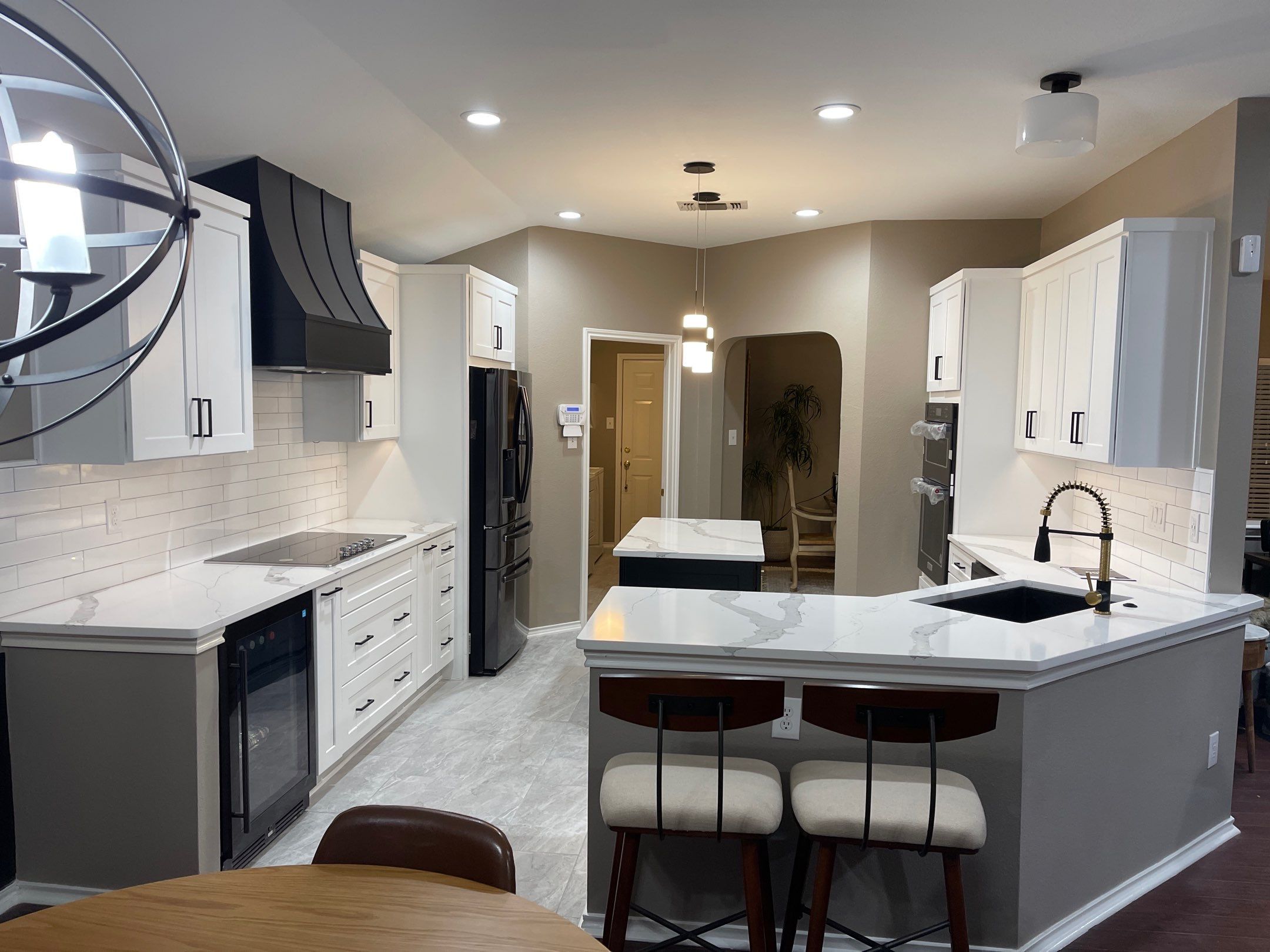 Northwest San Antonio Kitchen Remodel | Bright White Cabinets & Open Layout by Legacy Bath and Kitchen 