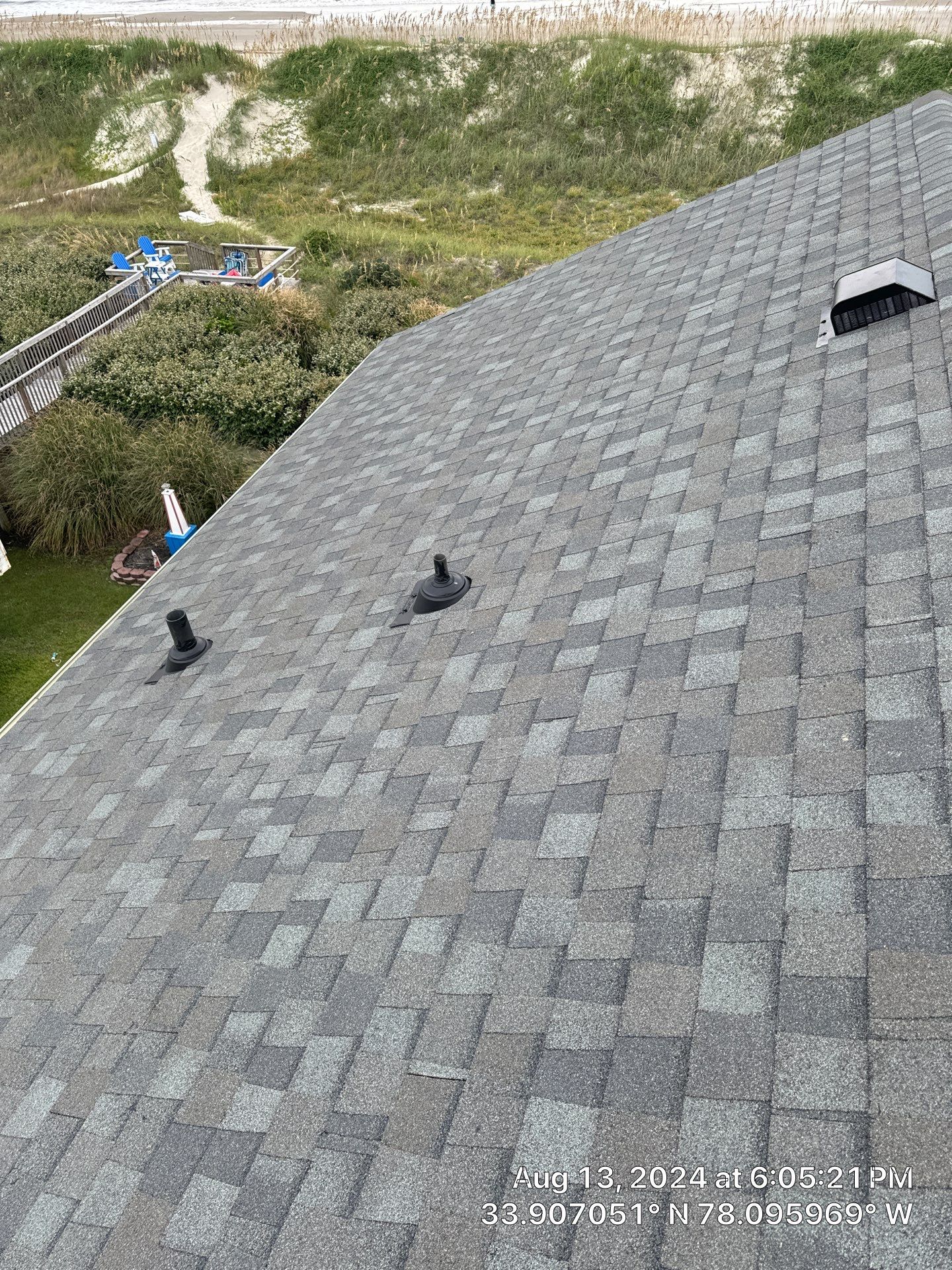 Roof Replacement in Oak Island, NC Using CertainTeed Shadow Ridge Hip & Ridge by RGR Construction and Roofing, LLC