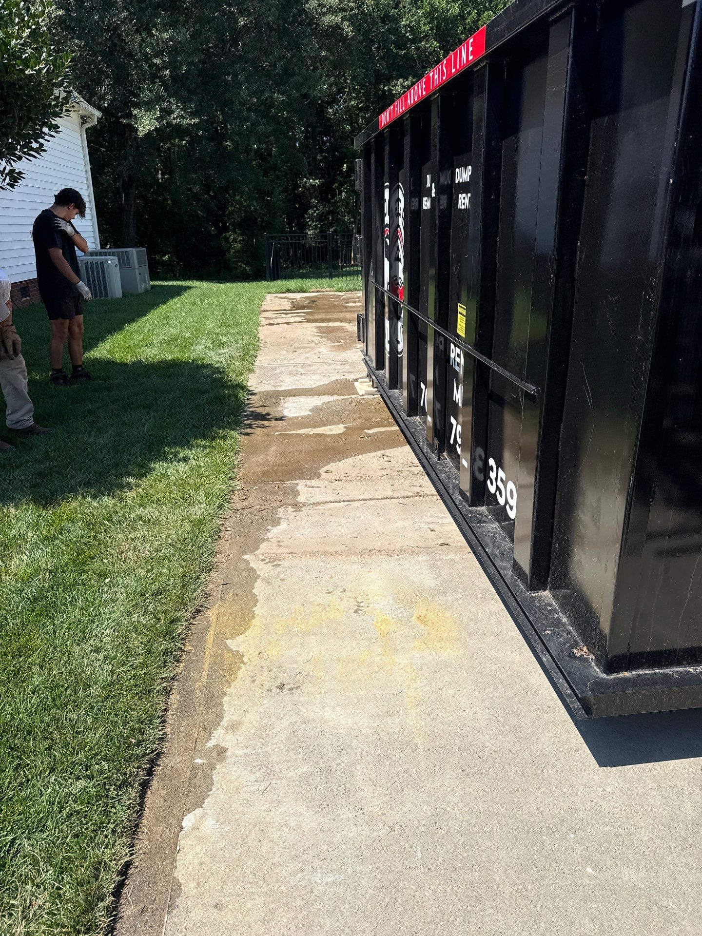 Job site clean up in Rock Hill by Badger Hauling