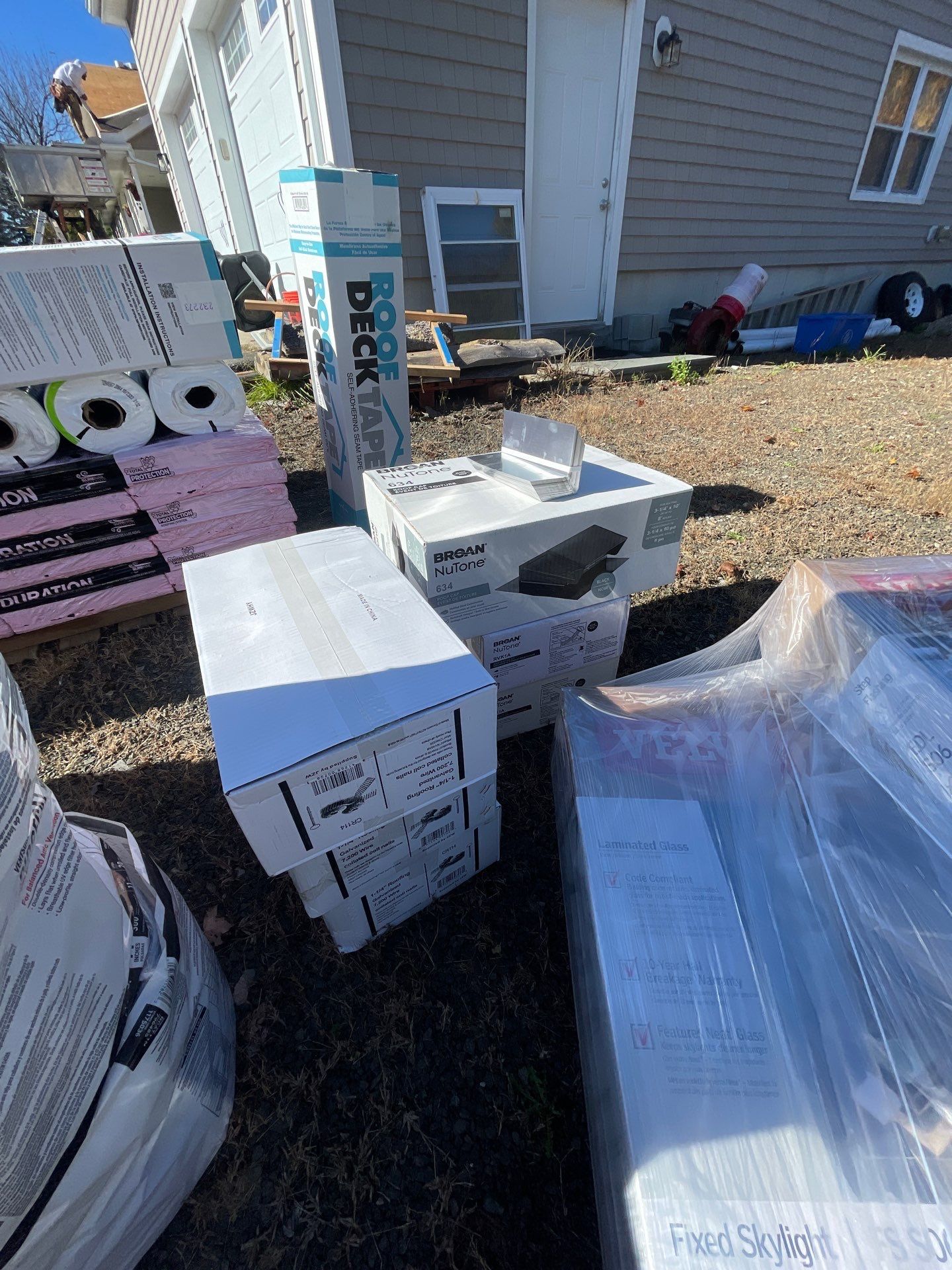 Residential Roofing Installation using Owens Corning TruDefinition Estate Gray by A Plus Exterior