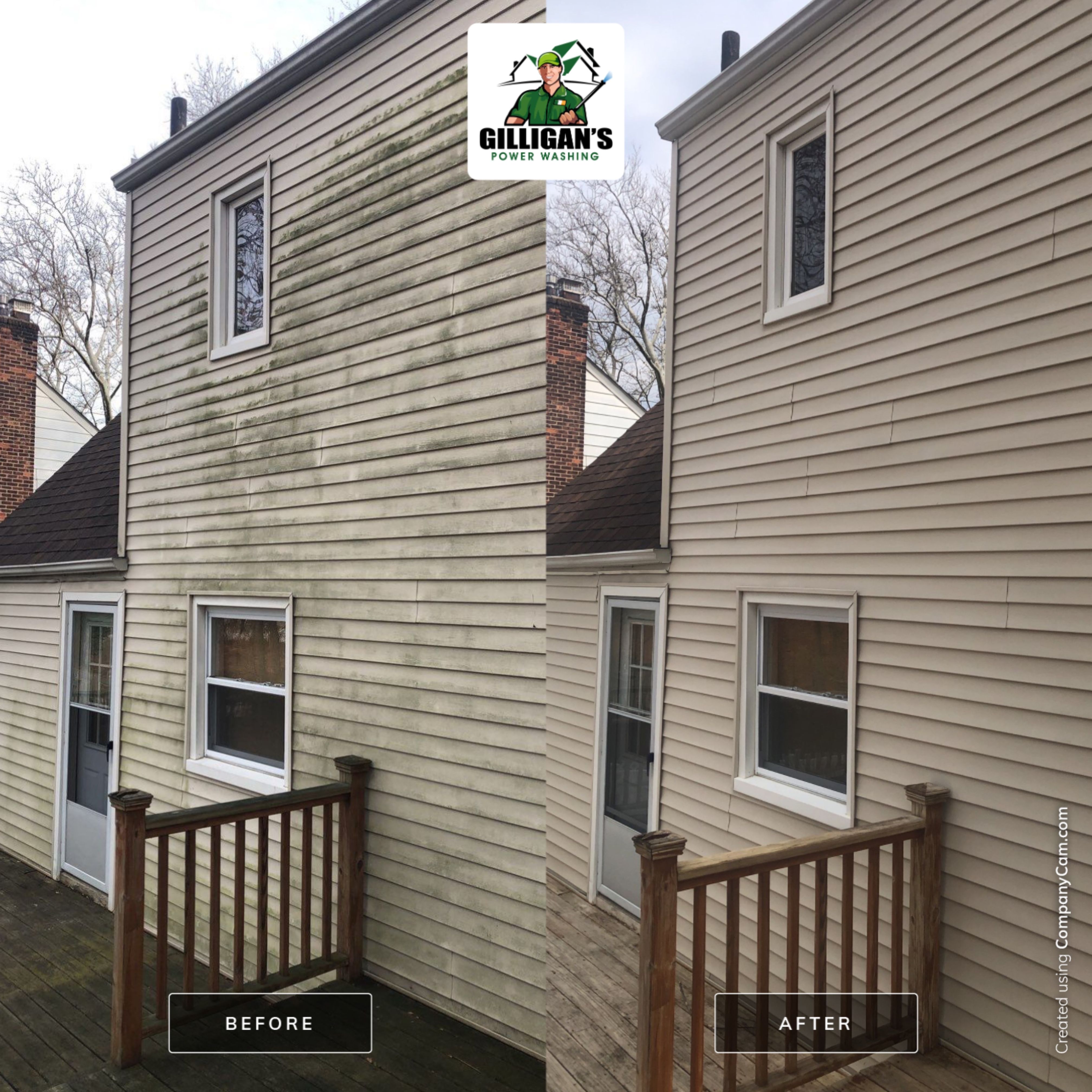 Exterior Cleaning using Softwashing by Gilligan’s Power washing
