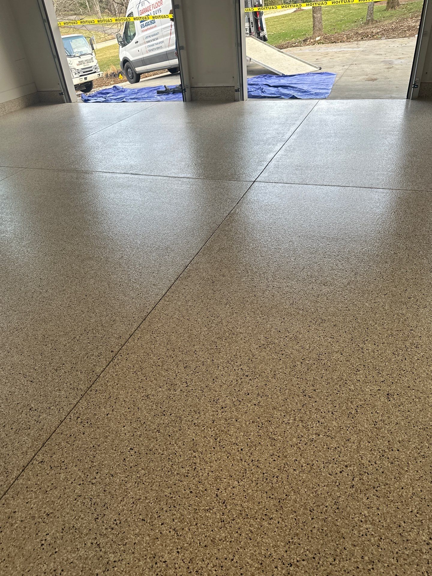 Garage Floor Coating using Shoreline by My Garage Floor Guys