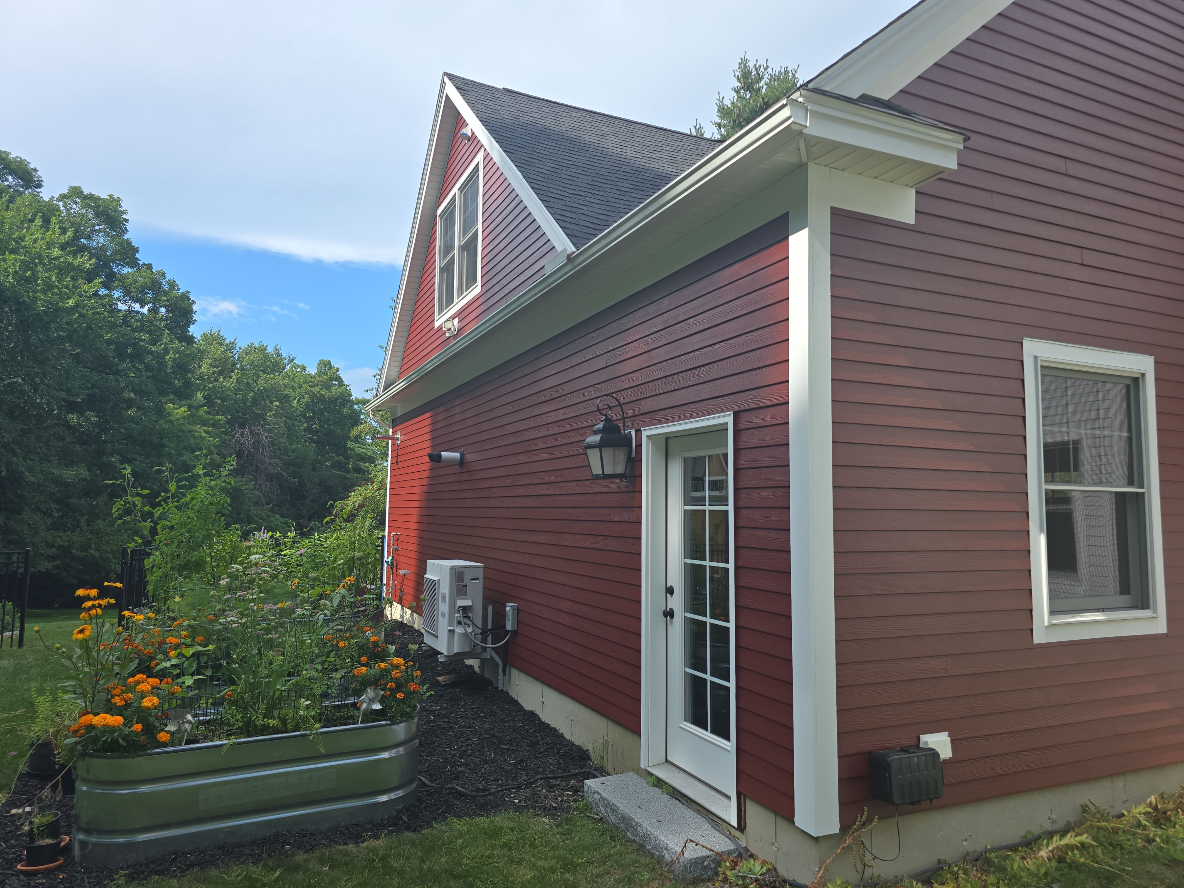 Full Exterior Painting for Bedford Farmhouse and Carriage House Garage by The Persnickety Painters