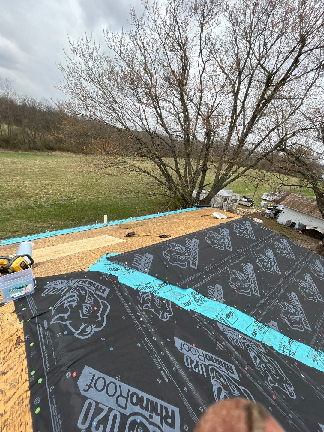 Commercial Roofing Installation using Performance Panel Metal - Frost Black by RoofX 