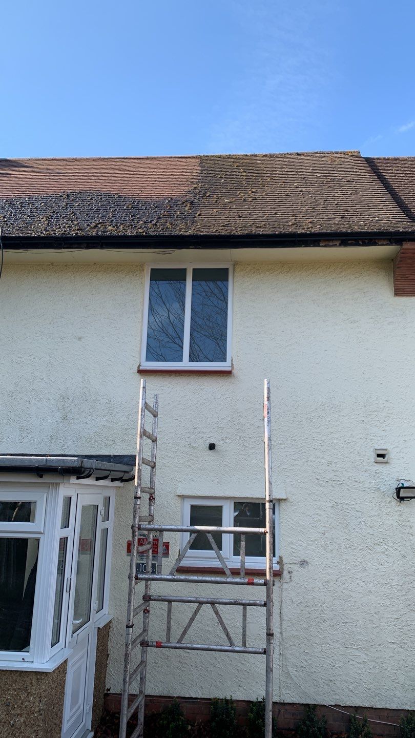 Roof - Driveway - Patio Clean using Honda 15lpm Low Pressure Washing Machine by Ges Exterior Cleaning ltd
