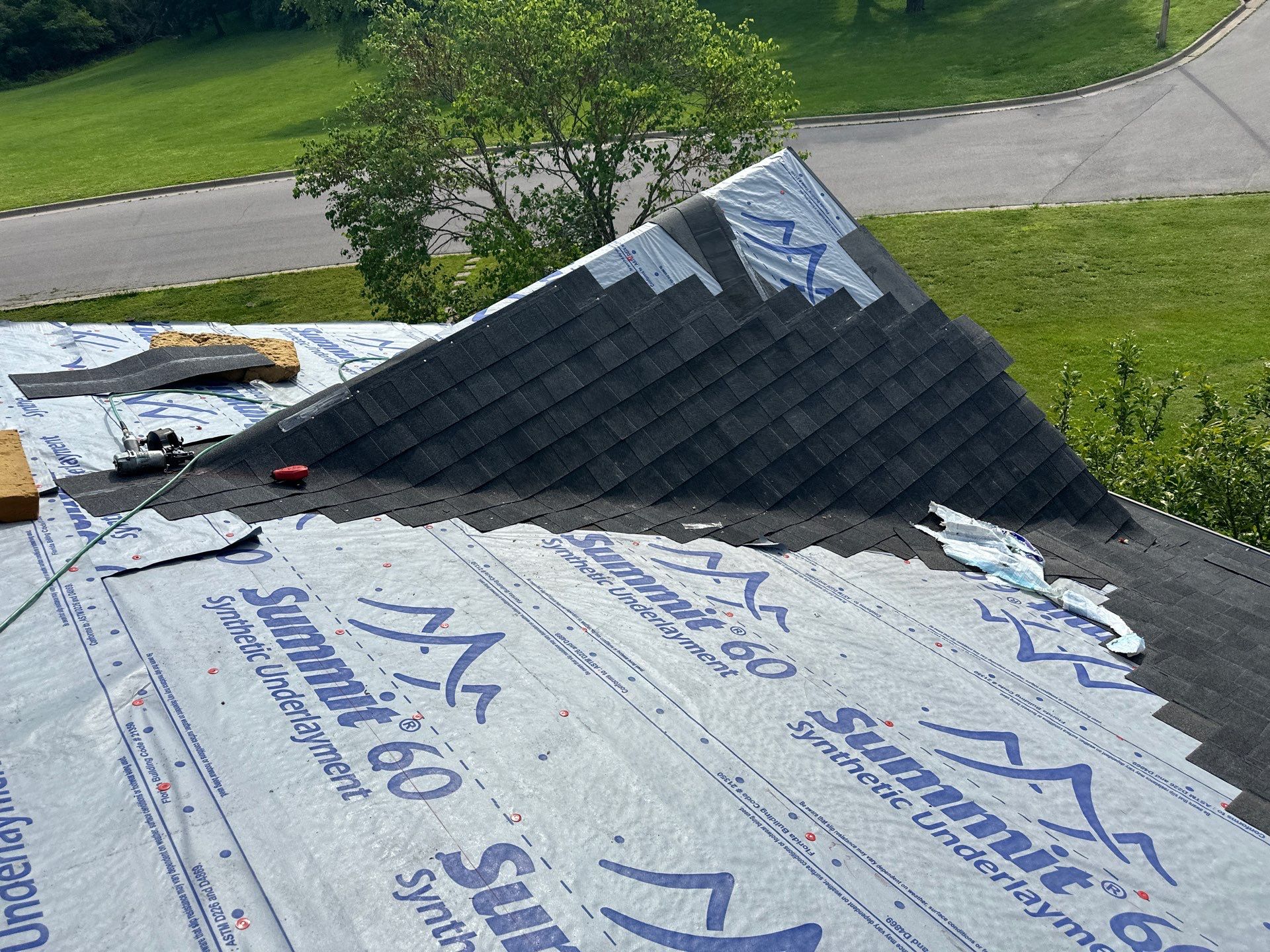 Residential Roof + Gutters & Downspouts & Gutter Guards Install  by Titan Commercial & Residential Roofing 