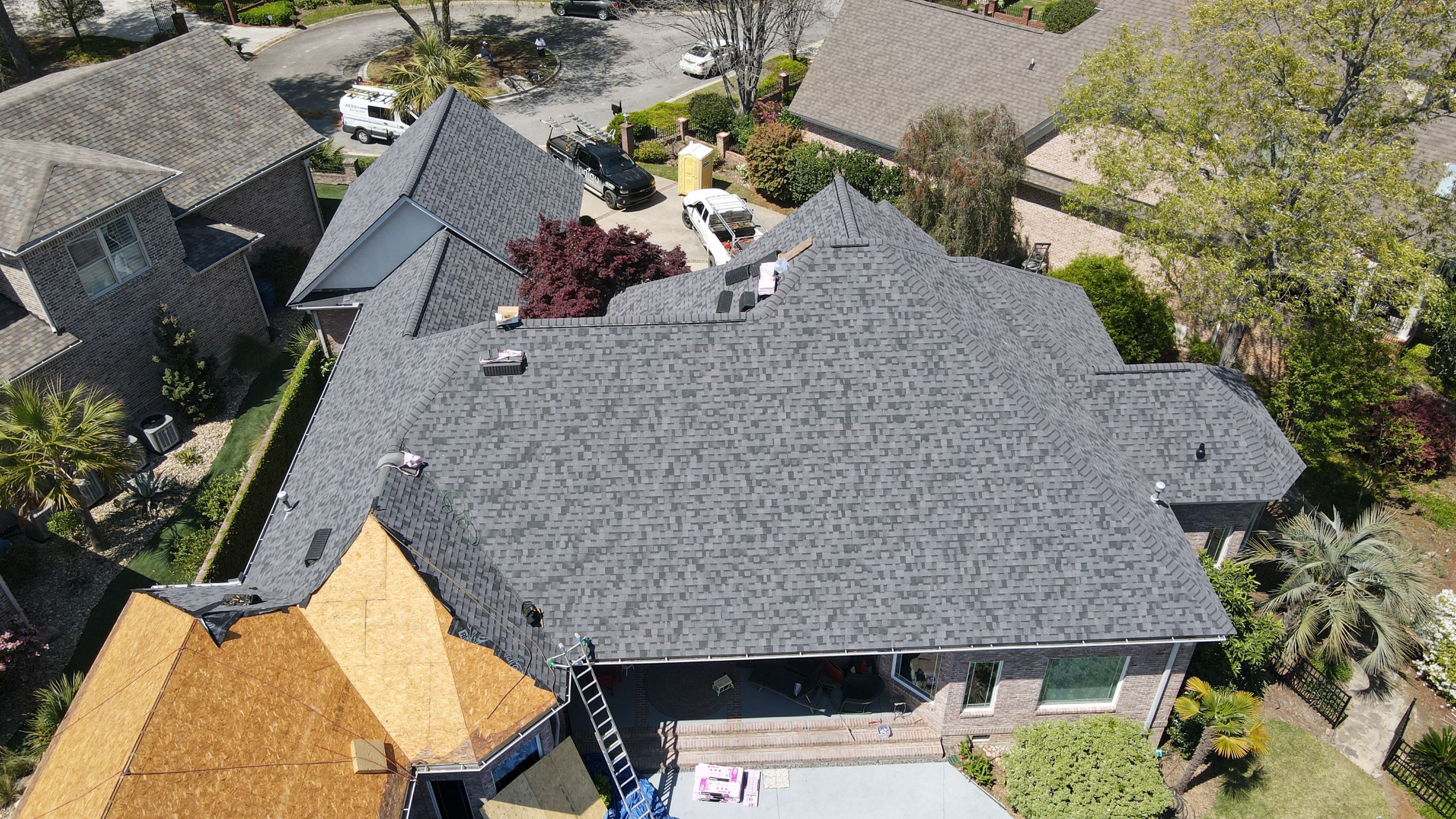 Residential Roofing Installation using Owens Corning Duration Midnight Plum by Indigo State Roofing