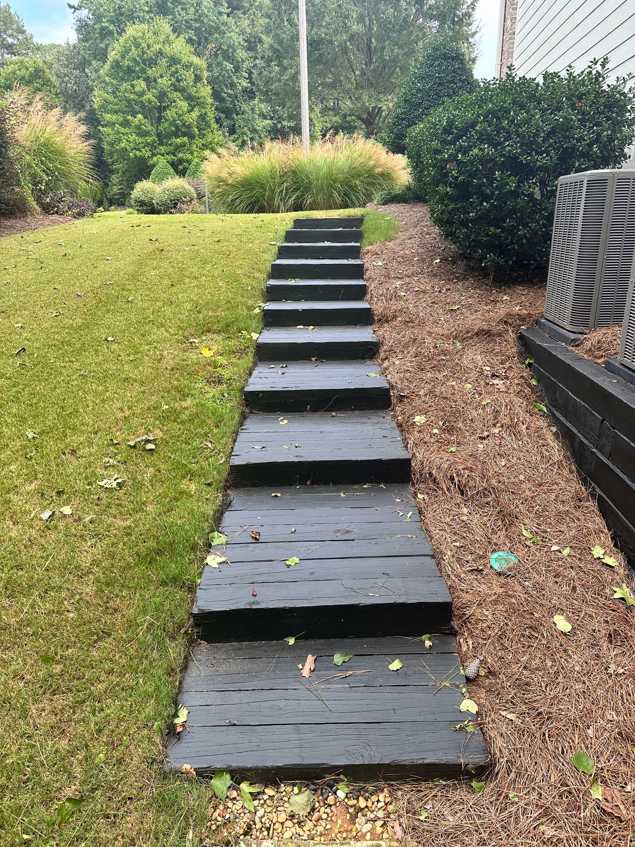 Dark Deck and Pergola Wood Staining Project in Acworth by Swift Home Renovations