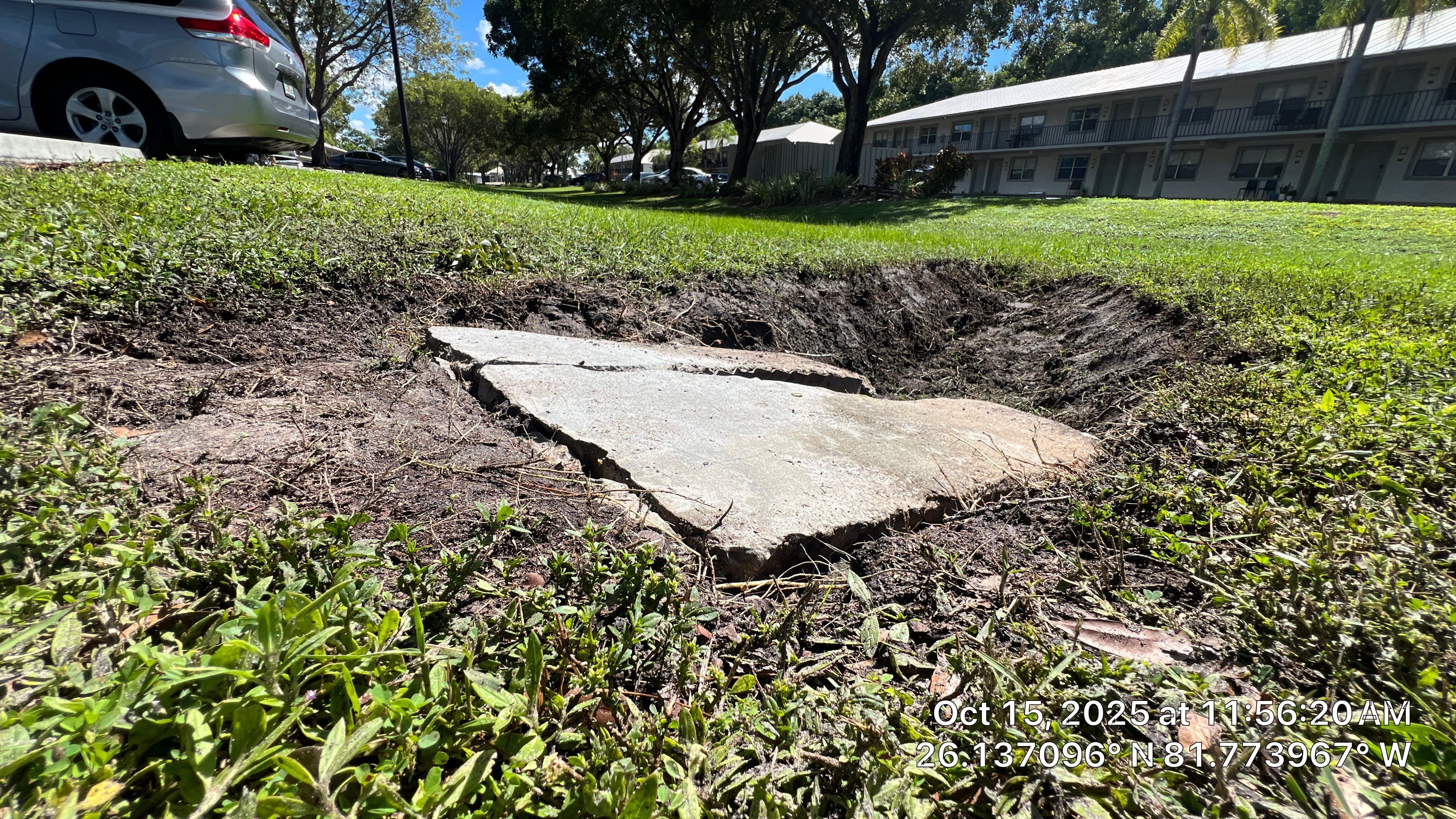 Naples Apartment Complex Culvert Cleaning by APS Power & Water