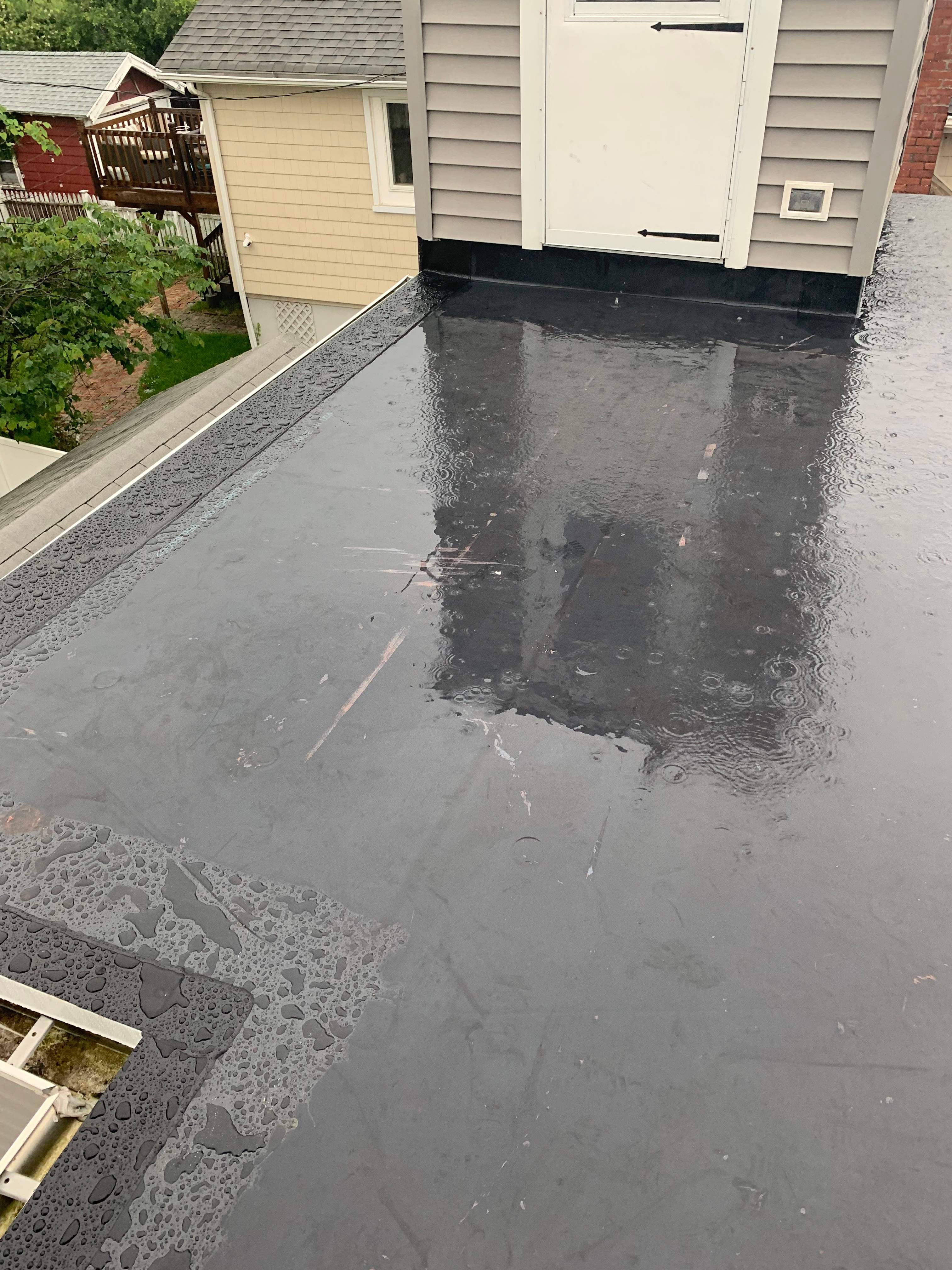 Deck Installation using trex over epdm roof by A Plus Exterior